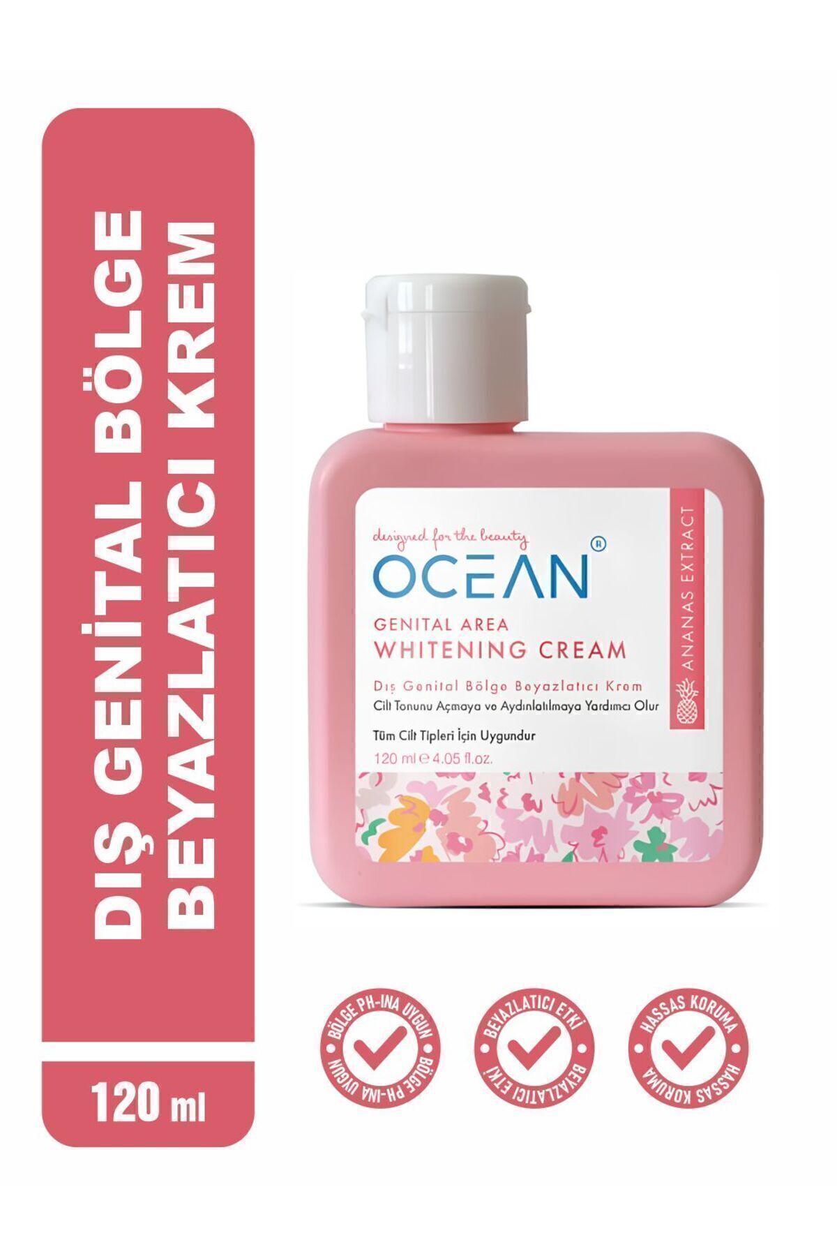 کرم روشن کننده ناحیه تناسلی و زیر بغل با اثر فوری 120 میلی لیتر وکین Ocean