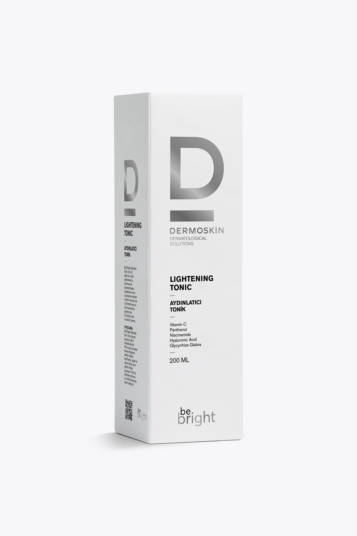 تونر روشن کننده و ضد لک Be Bright با خاصیت سفت کنندگی منافذ 200 میلی لیتر Dermoskin