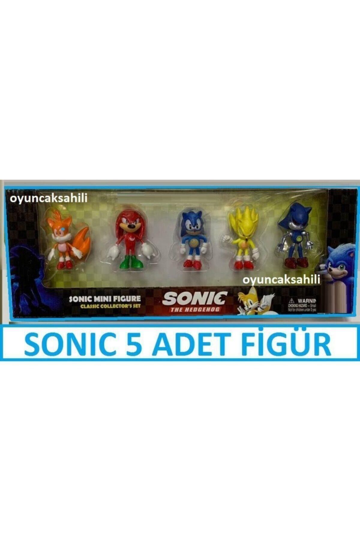 اسباب بازی های فیگور دیگر SONIC 5 PIECES TOY FIGURE PIECE CHARACTER CARTOON oyuncakchi