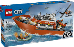مجموعه ساختنی قایق نجات گارد ساحلی و هلیکوپتر لگو LEGO سیتی City مدل 60504، ۷۴۲ قطعه، حداقل سن ۷ سال