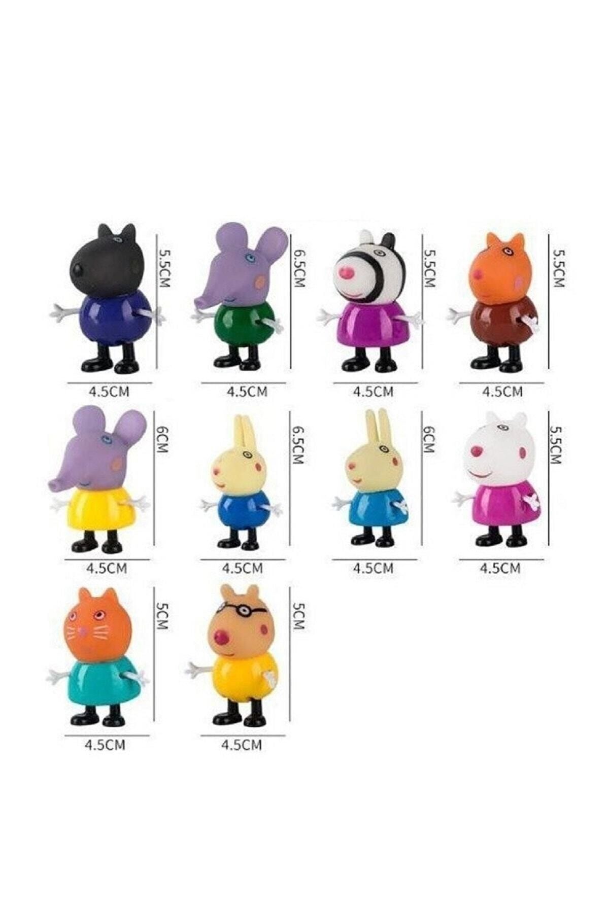 اسباب بازی های فیگور دیگر اکشن PEPPA PIG FAMILY ACTION FIG ست کامل 14 تایی Schulzz