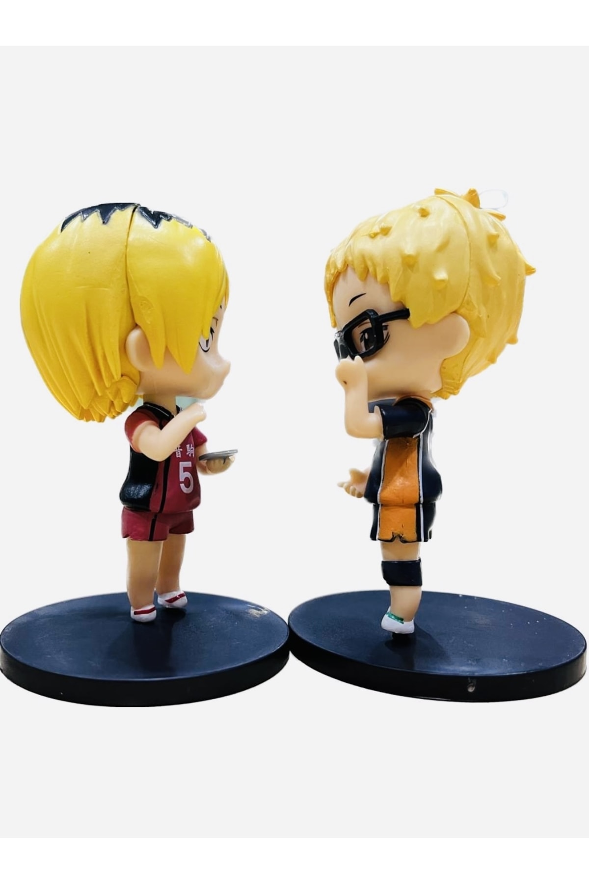 فیگور شکل انیمه HAIKYUU KEI TSUKISHIMA KOZUME KENMA اندازه ۱۰ سانتی متر دو مجموعه اورجینال karinabest