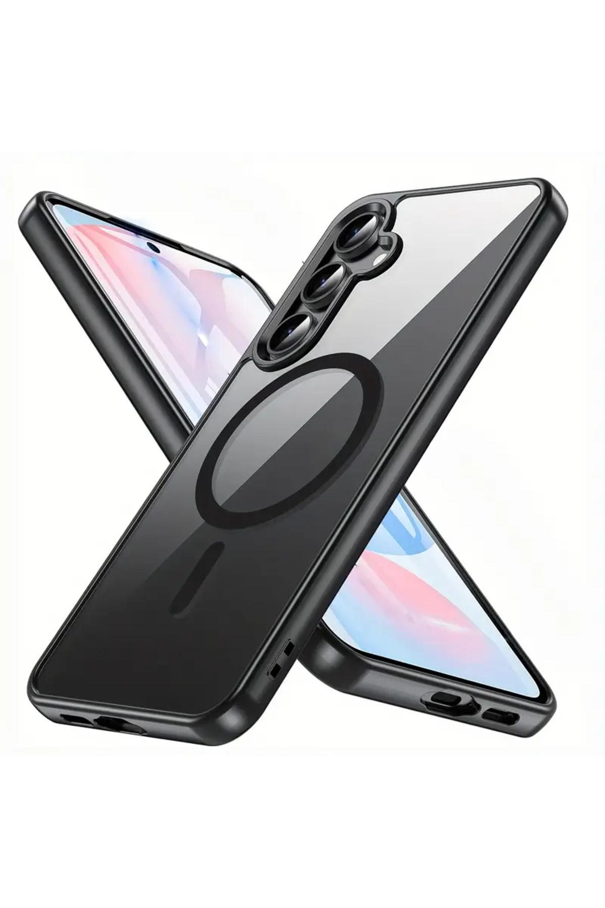 کاور و قاب سیلیکونی کاملا رنگی MAGSAFE سازگار با SAMSUNG GALAXY A55 قابلیت شارژ بی سیم فیبکس Fibaks