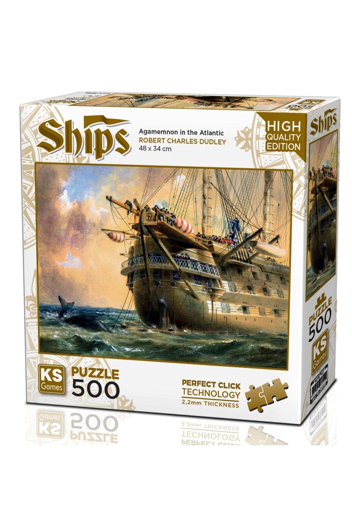 پازل HMS AGAMEMNON IN ATLANTIC 500 PIECE PUZZLE از ترکیه Ks Games