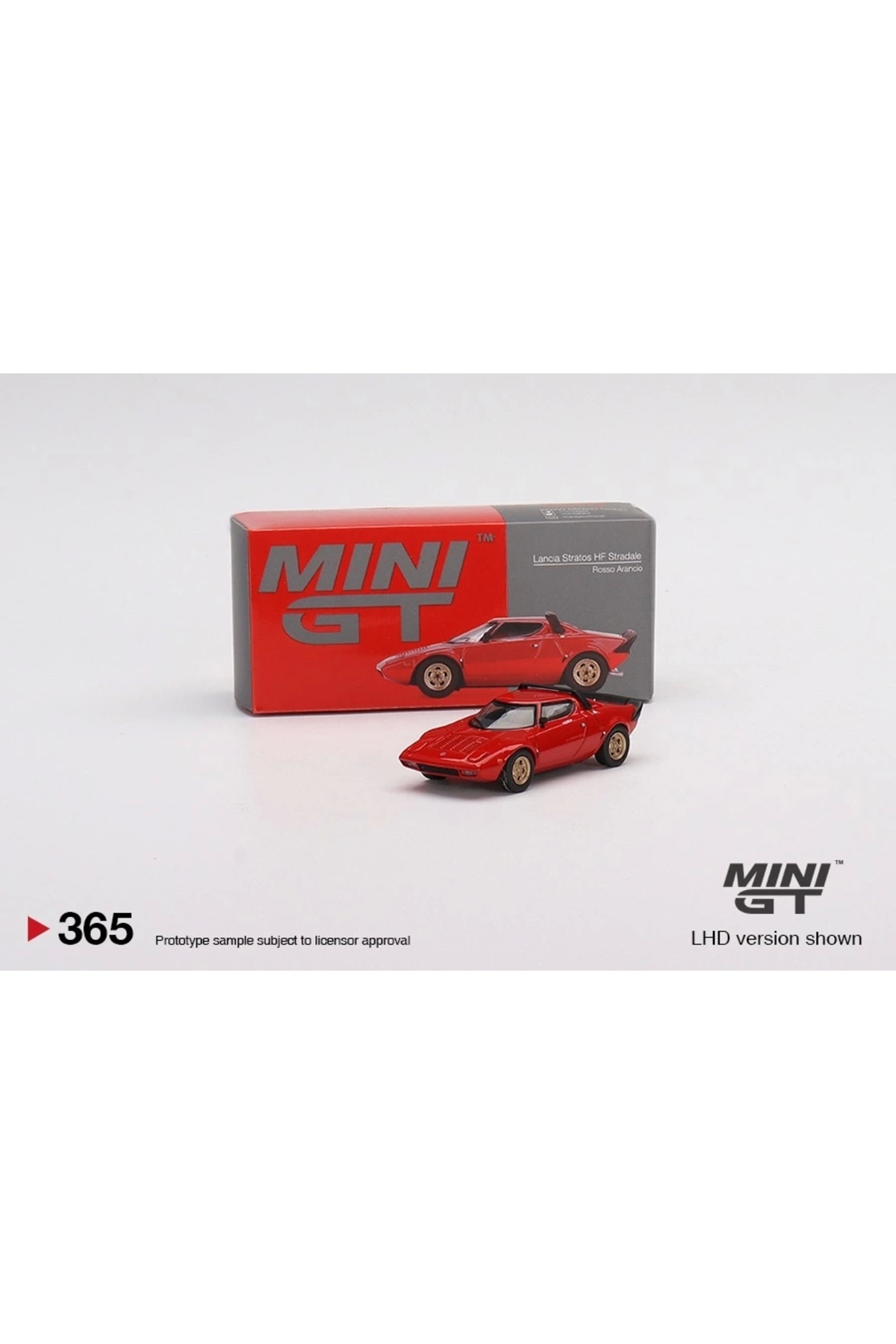 مدل خودرو MINI GT LANCIA STRATOS HF STRADALE ROSSO ARANCIO اورجینال mini gt