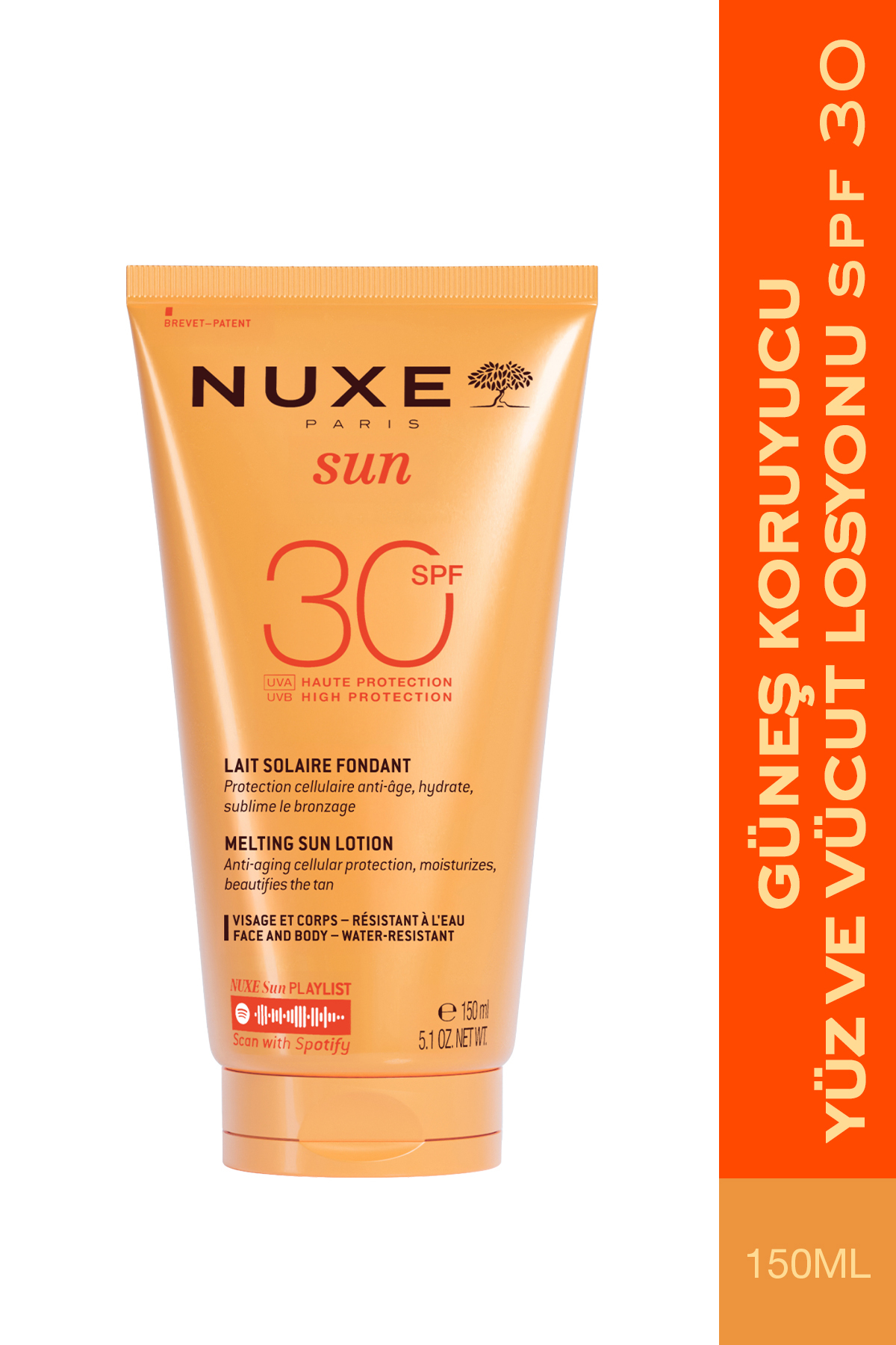 Nuxe کرم ضدآفتاب صورت و بدن SPF30 150 میلی لیتر نازک لباس آفتابی