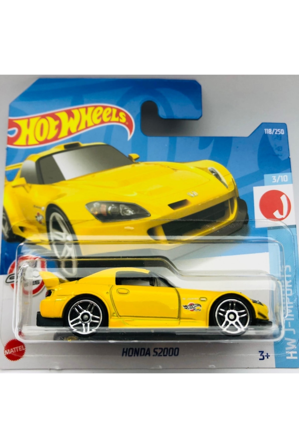 ماشین اسباب بازی HONDA S2000 YELLOW 1:64 SCALE HOTWHEELS برند از ترکیه HOT WHEELS