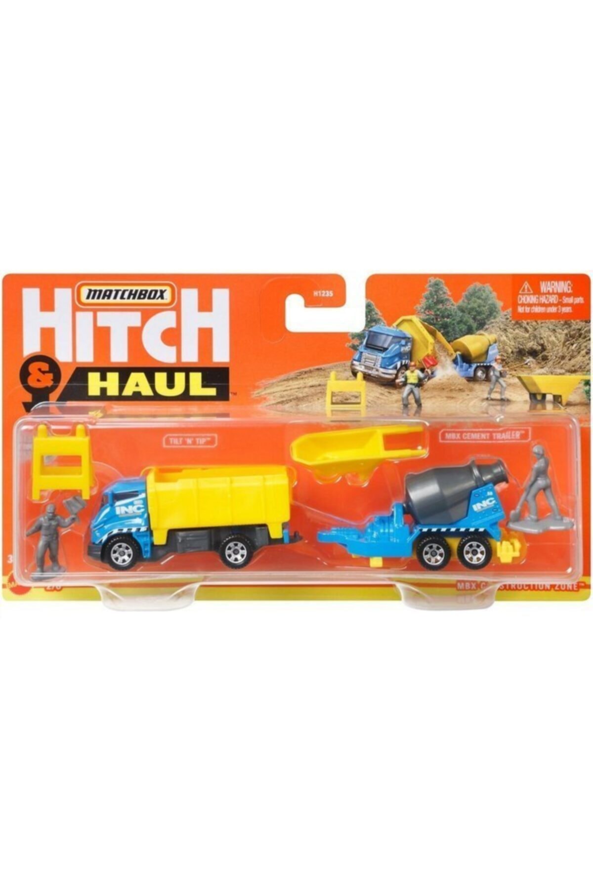 مدل خودرو PULL AND CARRY VEHICLES CONSTRUCTION ZONE ROAD MAINTENANCE GWM58 اورجینال Matchbox
