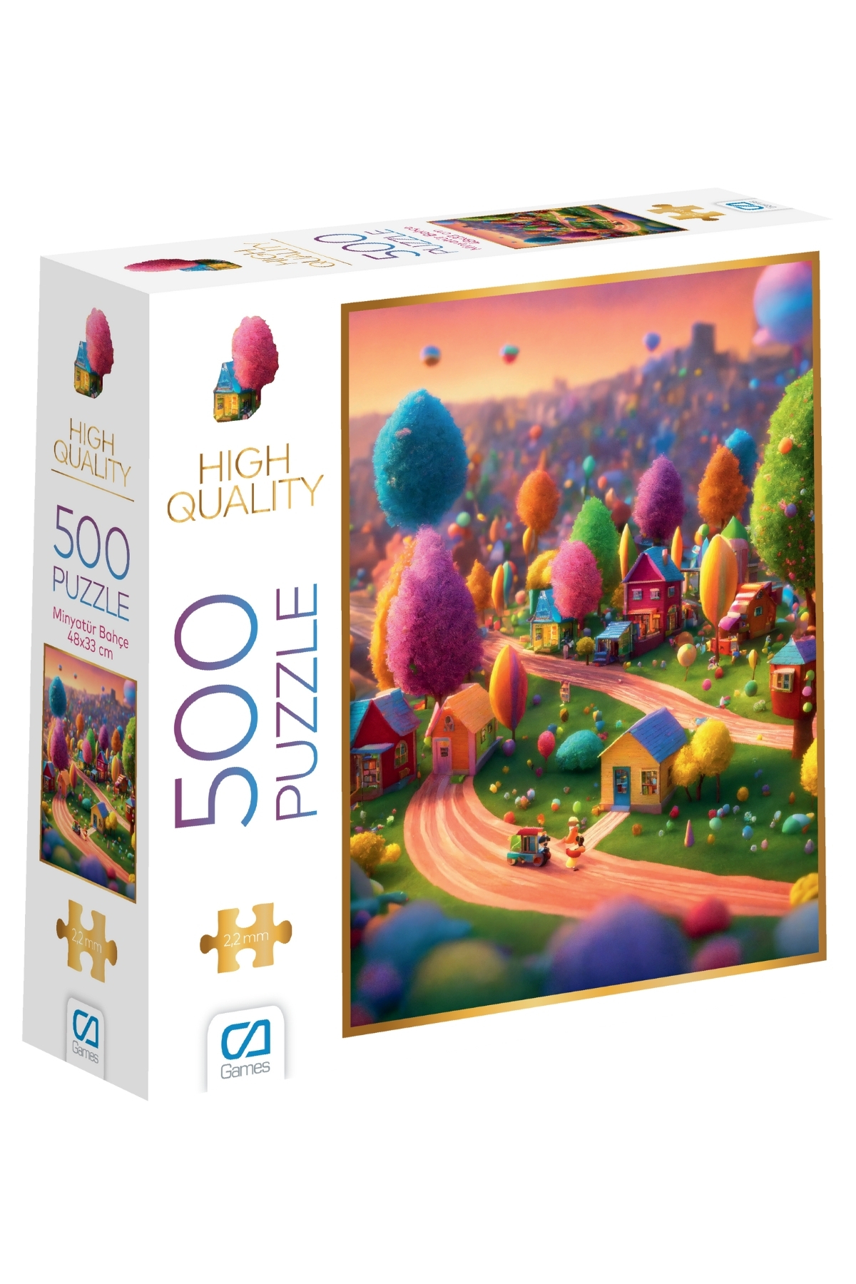 پازل باغ مینیاتوری 500 قطعه ضخامت 2,2 میلی متر 33X48 سانتی سری های حرفه ای سرگرمی از ترکیه CA Games