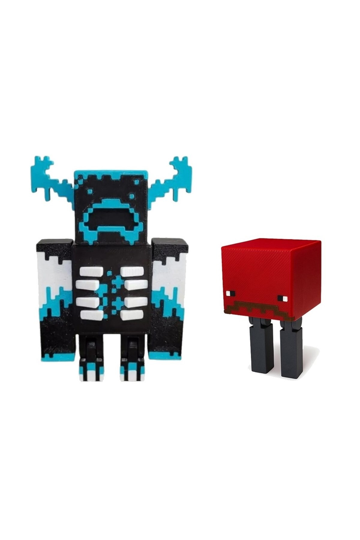 اسباب بازی های فیگور دیگر MINECRAFT NIGHTGATE SET WARDEN AND STRIDER FigürDizayn