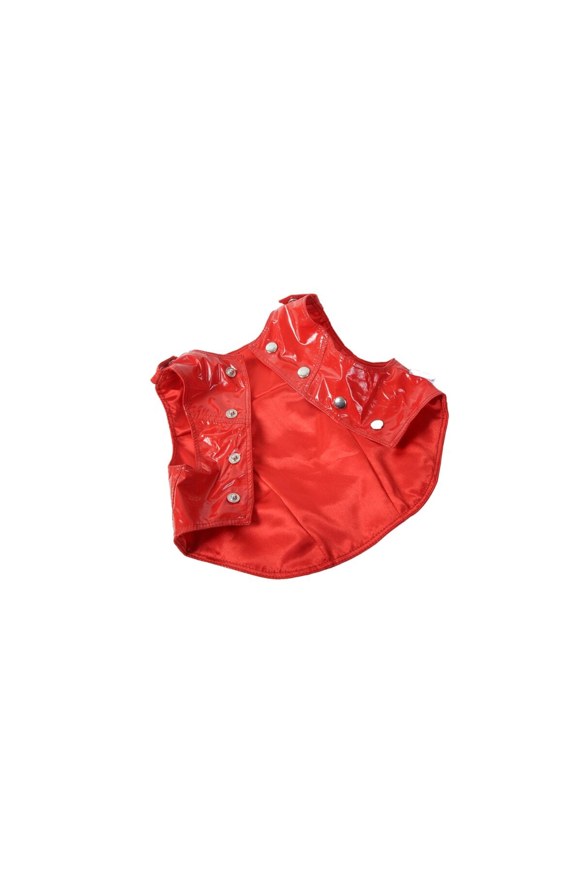 ژاکت چرمی قرمز سگ و گربه، طراحی اختصاصی و دست‌دوز، رِم اند فونس Rheme And Fons