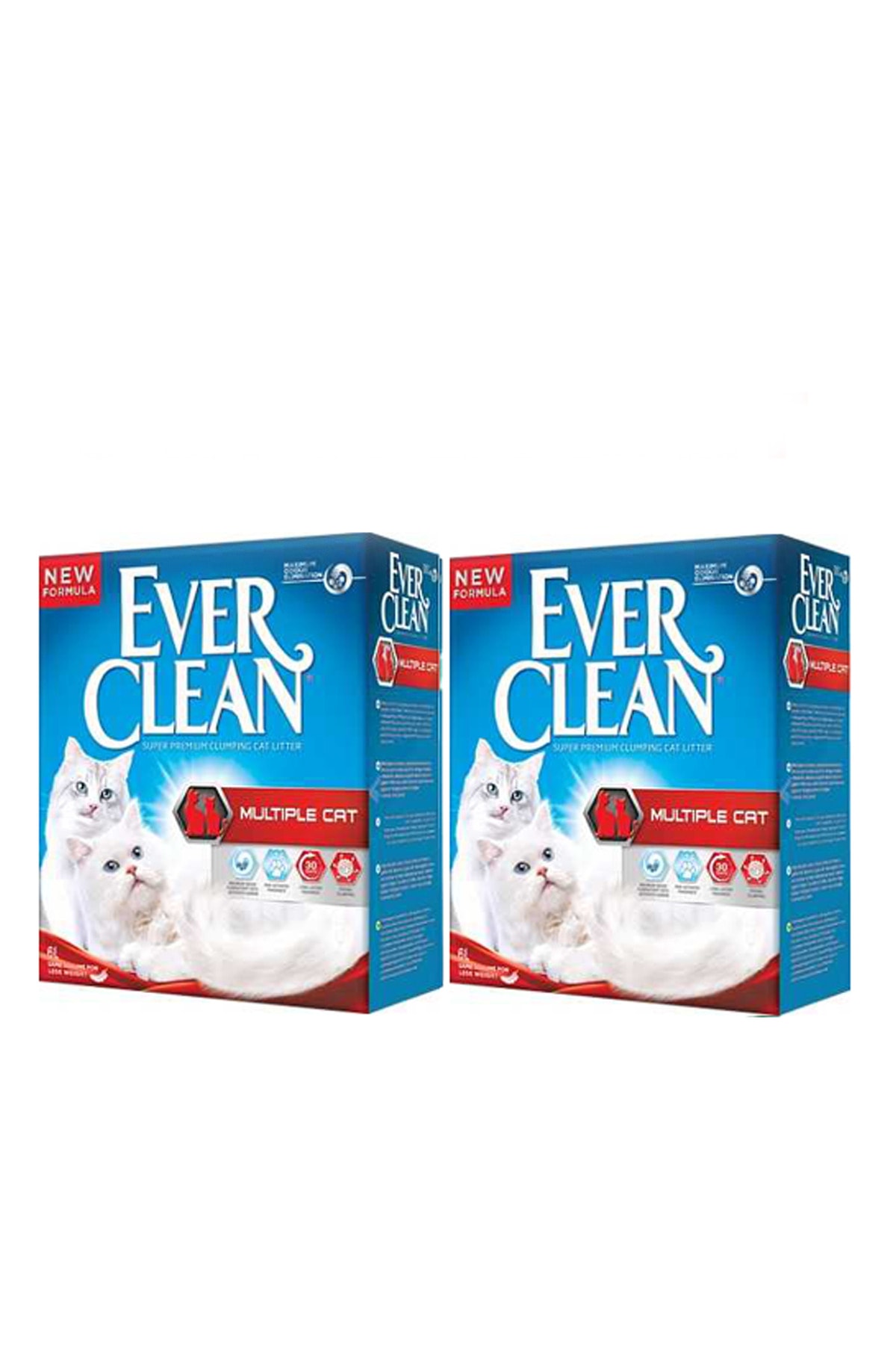 خاک گربه اورکلین Ever Clean Multiple، ۲ بسته ۱۰ لیتری