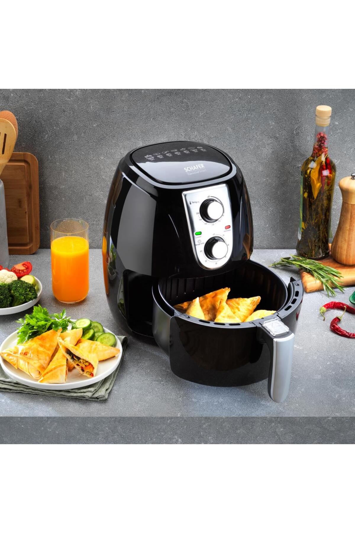 سرخ کن THERMOCHEF SMART AIRFRYER FRYER AIR HOT مشکی اورجینال Schafer