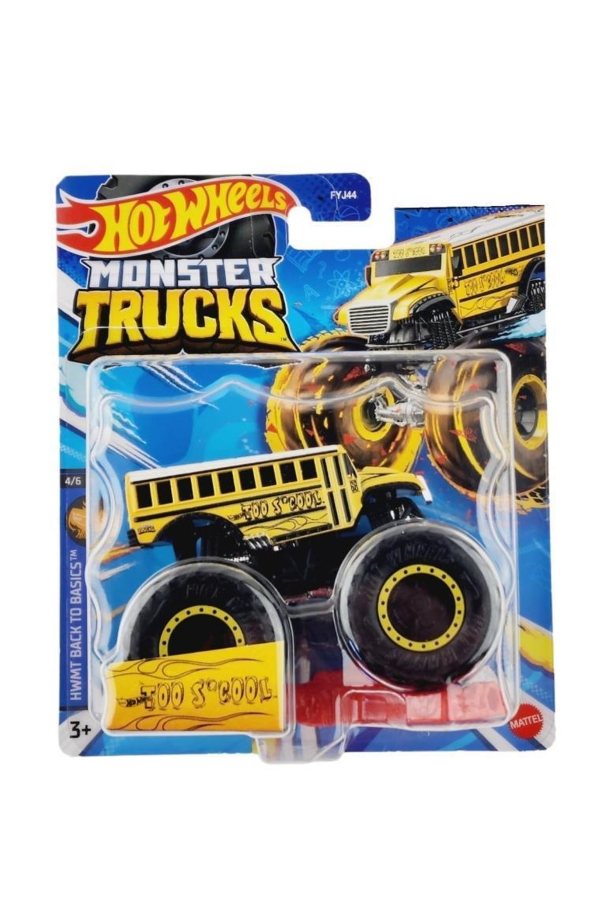 ماشین اسباب بازی FYJ44 MONSTER TRUCKS 1:64 CAR TOO S COOL HNW14 از ترکیه HOT WHEELS