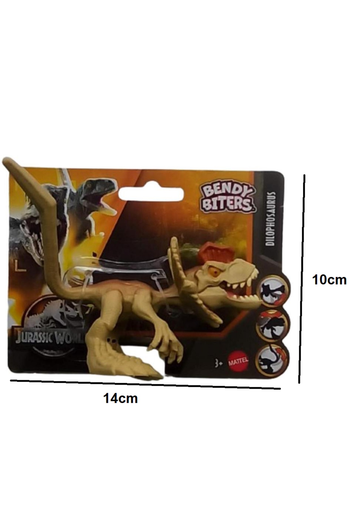 اسباب بازی های فیگور دیگر DILOPHOSAURUS LITTLE BENDY BITERS شکل خم شدنی ماتل دایناسور Jurassic World