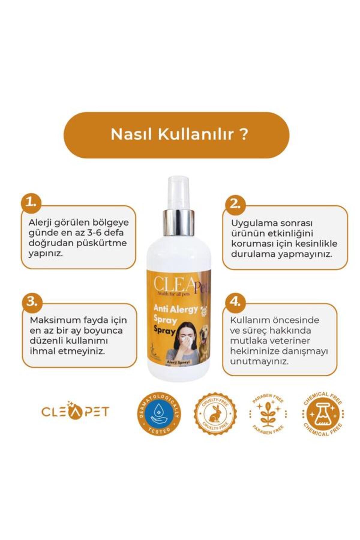 اسپری آرام‌کننده آلرژی کلیپت Cleapet