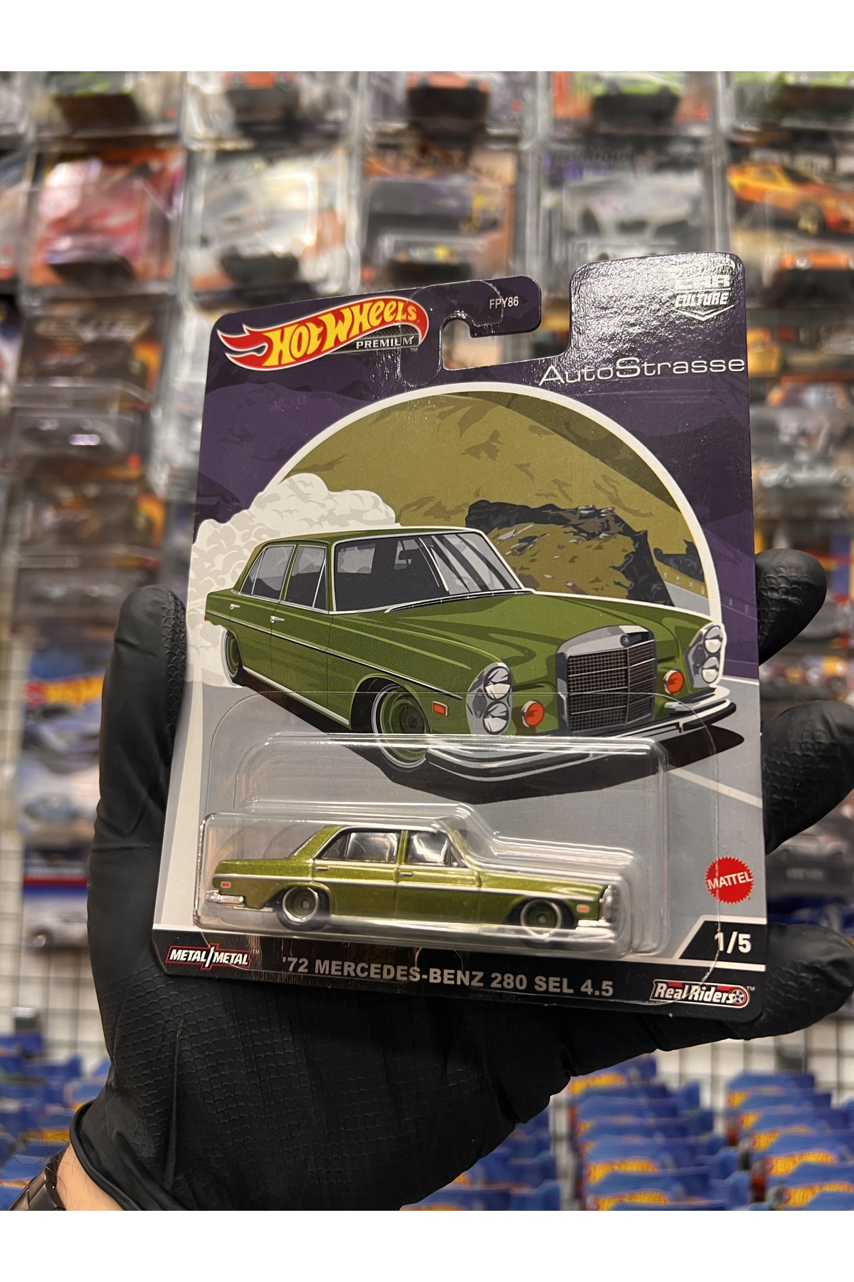 ماشین اسباب بازی '72 مرسدس بنز 280 سل 4.5 1.64 پریمیوم از ترکیه HOT WHEELS