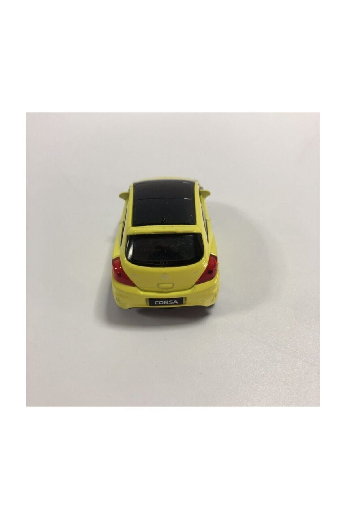 مدل خودرو OPEL CORSA METAL PULL DROP CAR YELLOW اورجینال WELLY