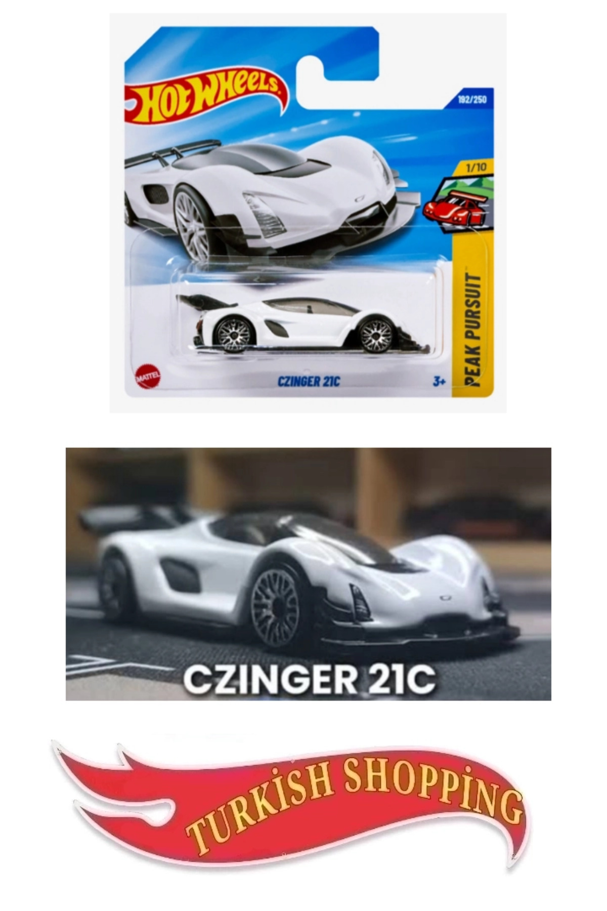 ماشین اسباب بازی 1:64 SCALE 2025 CASE CZINGER 21C از ترکیه HOT WHEELS