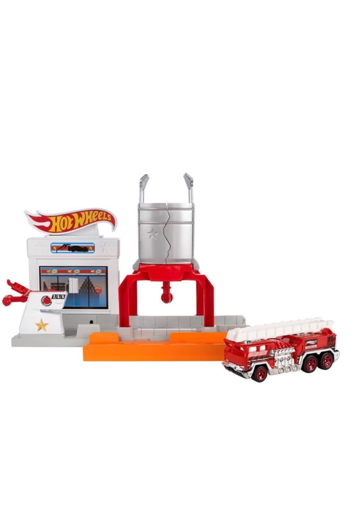 ماشین اسباب بازی SITTER STARTER SETS FJN34 FJN35 TURBO JET CAR WASHING هات ویلز اورجینال HOT WHEELS