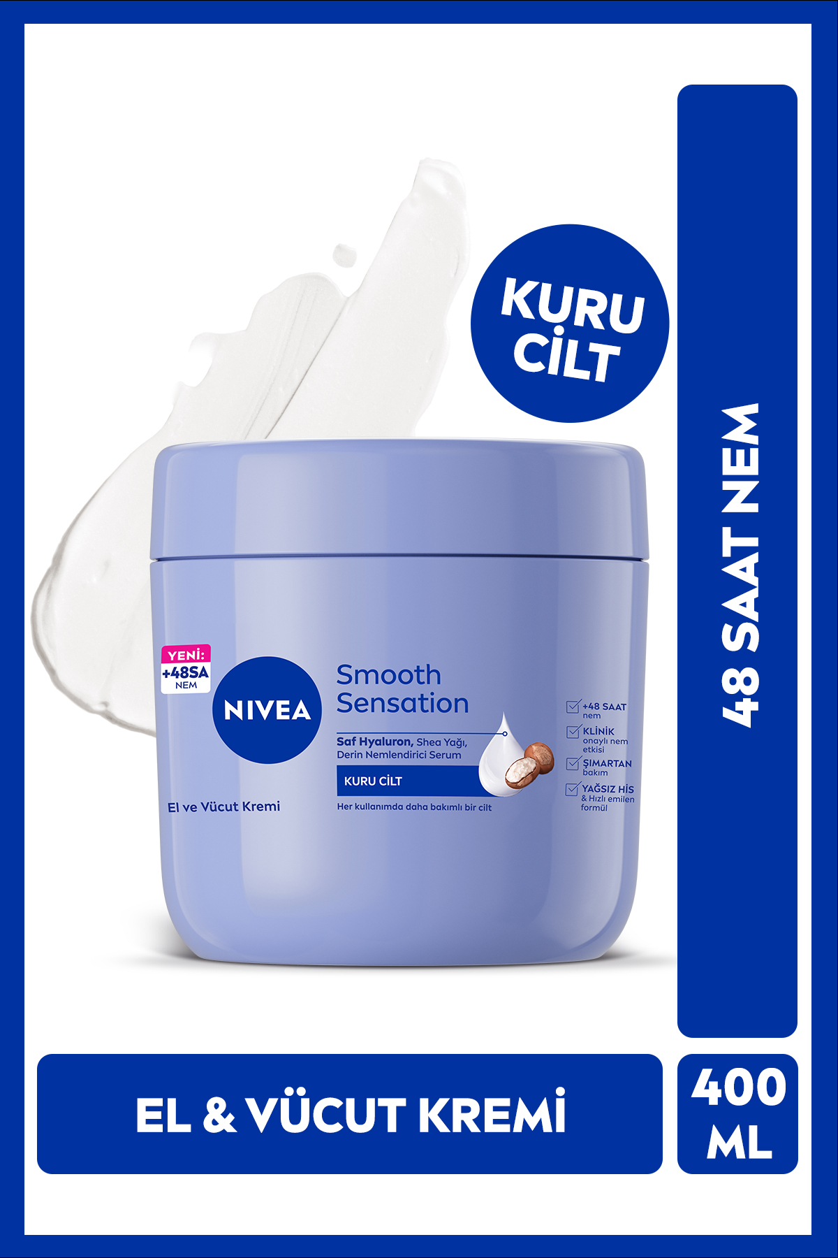 NIVEA کرم نرم کننده و مرطوب کننده دست و بدن ۴۰۰ میلی لیتر