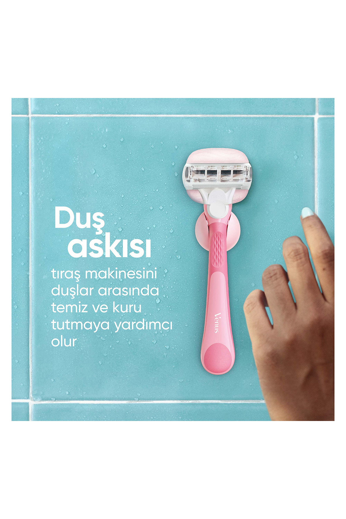 تیغ اصلاح زنانه 3 عددی گلابی با رایحه شکر توت از سری Venus ComfortGlide ژیلت Gillette