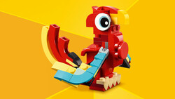 مجموعه ساختنی لگو LEGO کریئیتور ۳ در ۱ مدل 31145 اژدهای قرمز، ۱۴۹ قطعه، حداقل سن ۶ سال