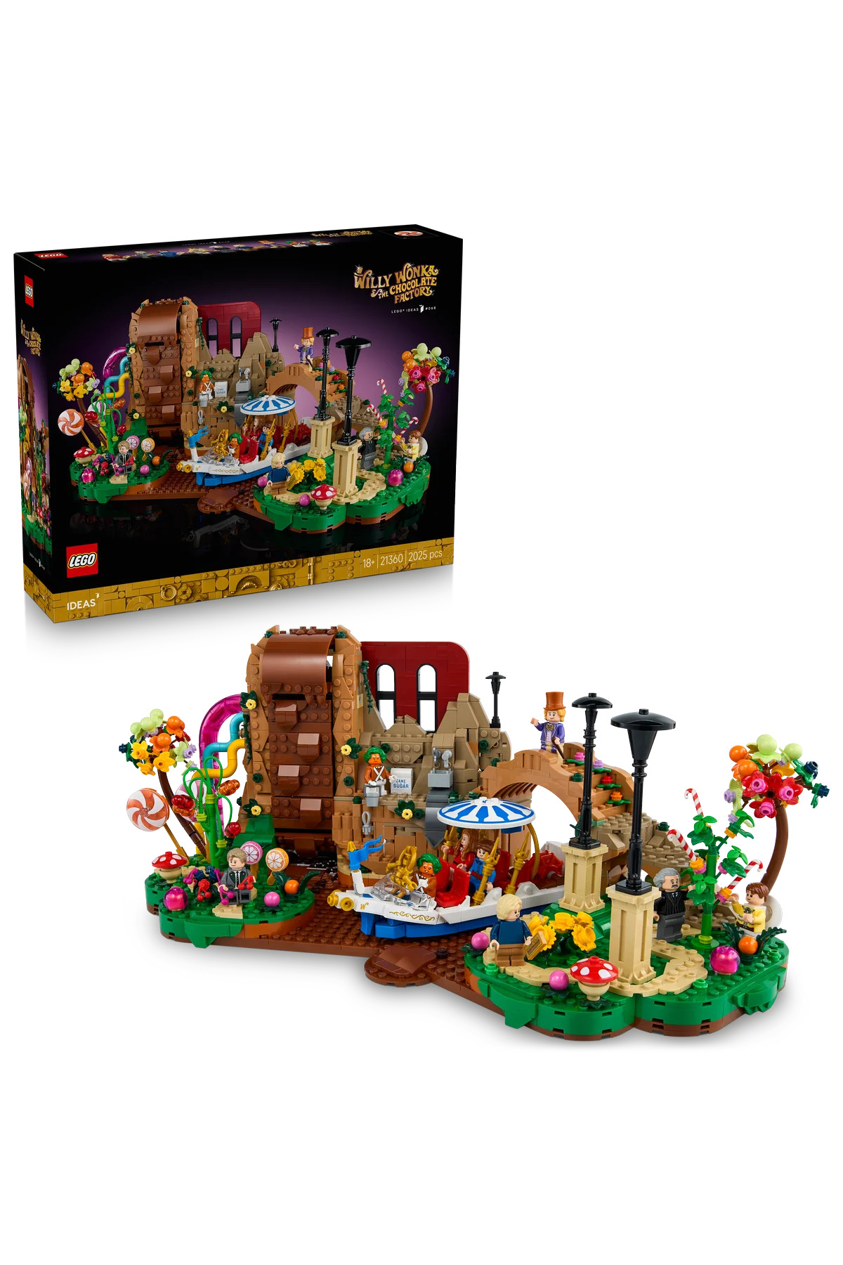 لگو و اسباب بازی های ساخت محور 21360 ایده ویلی ونکا کارخانه شکلات سازی اورجینال LEGO
