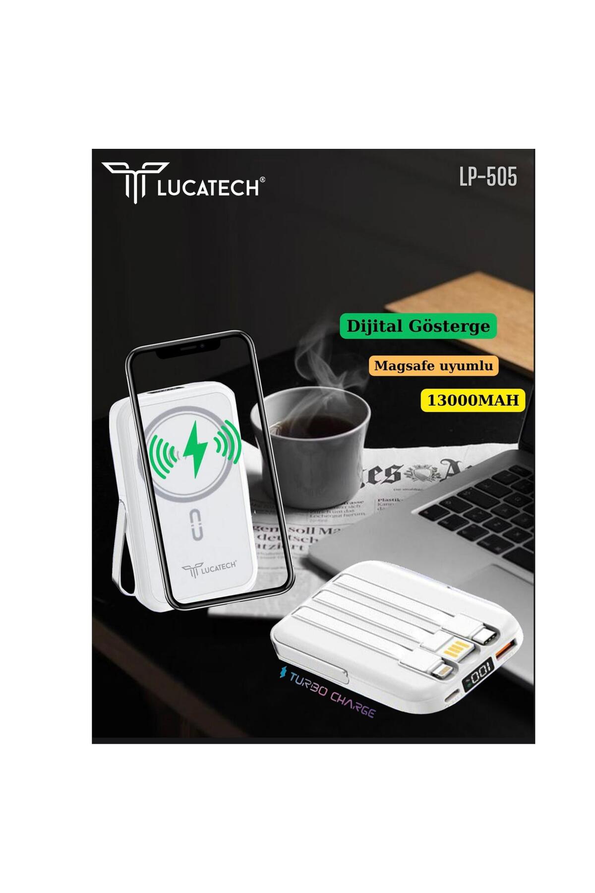 پاوربانک MAGSAFE 13000 میلی آمپری 25 واتی سازگار با آیفون اورجینال Lucatech