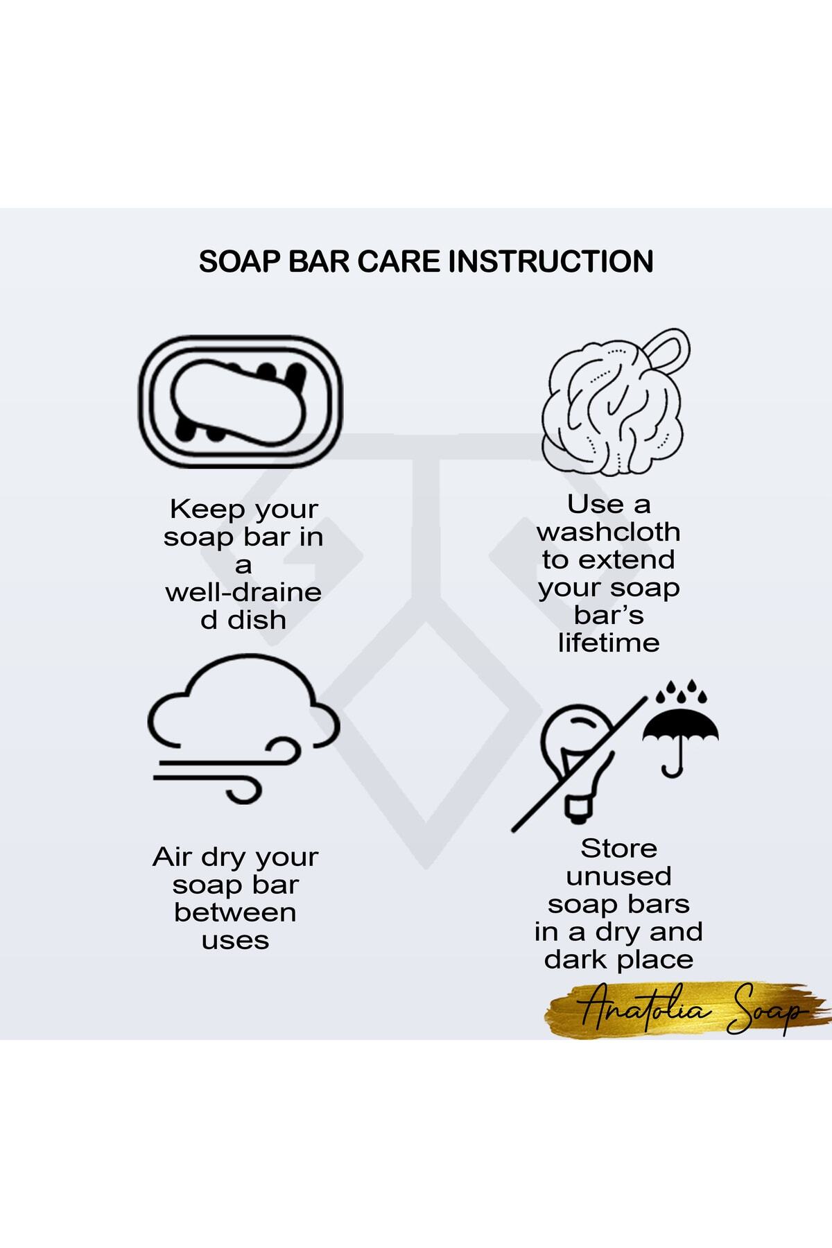 صابون جامد آنتی باکتریال چوب سرو با عصاره کافور و گوگرد 130 گرم Anatolia Soap