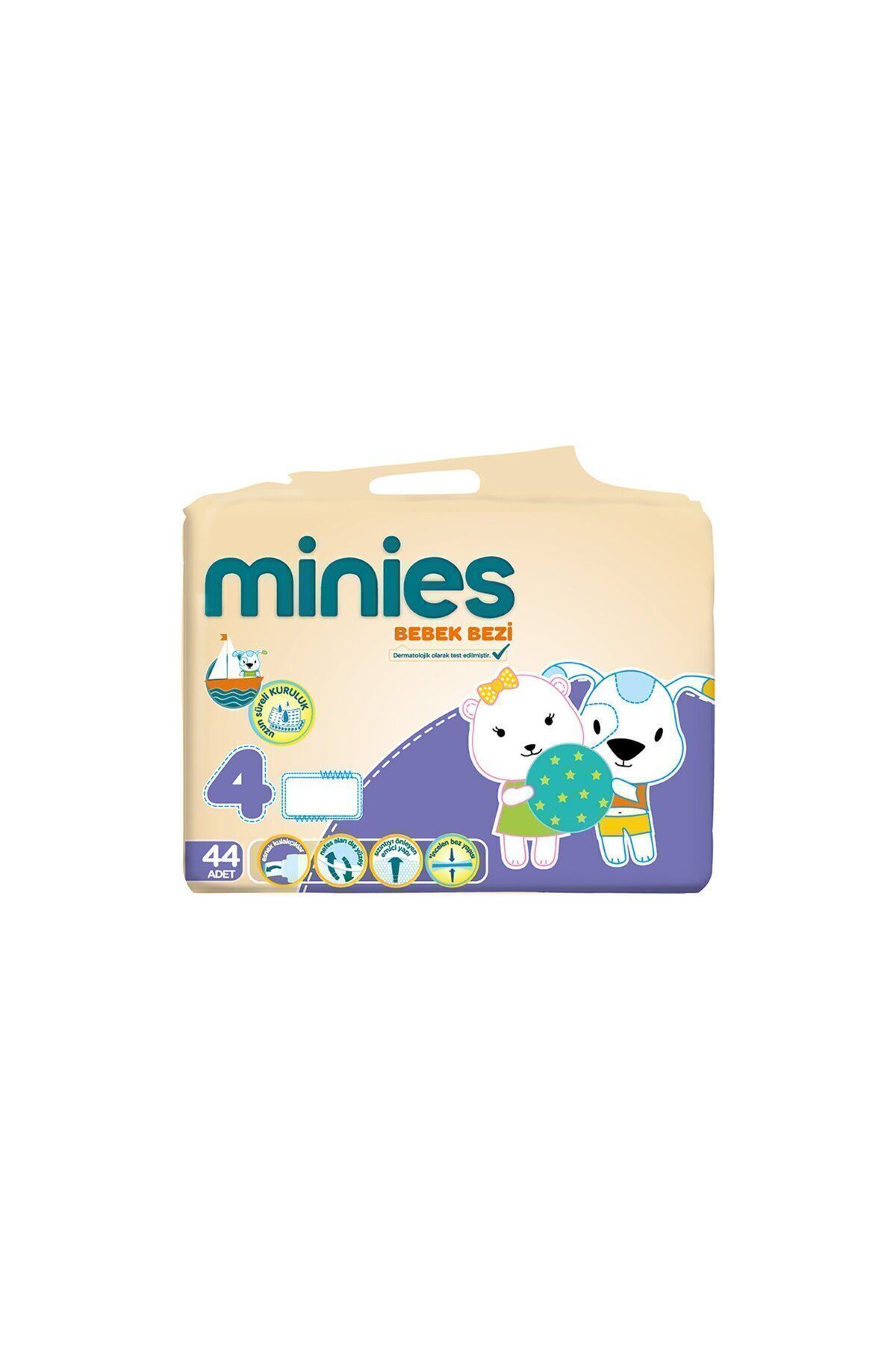 پوشک بچه ماکسی 4 سایز 7 14 کیلویی 44 عددی اورجینال Minies