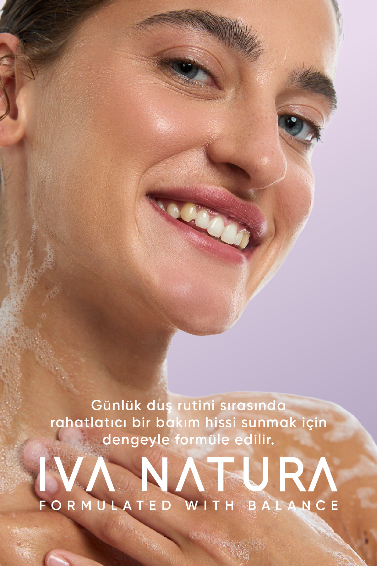 ژل دوش ارگانیک با عصاره اسطوخودوس مناسب برای پوست حساس 350 میلی لیتر Iva Natura