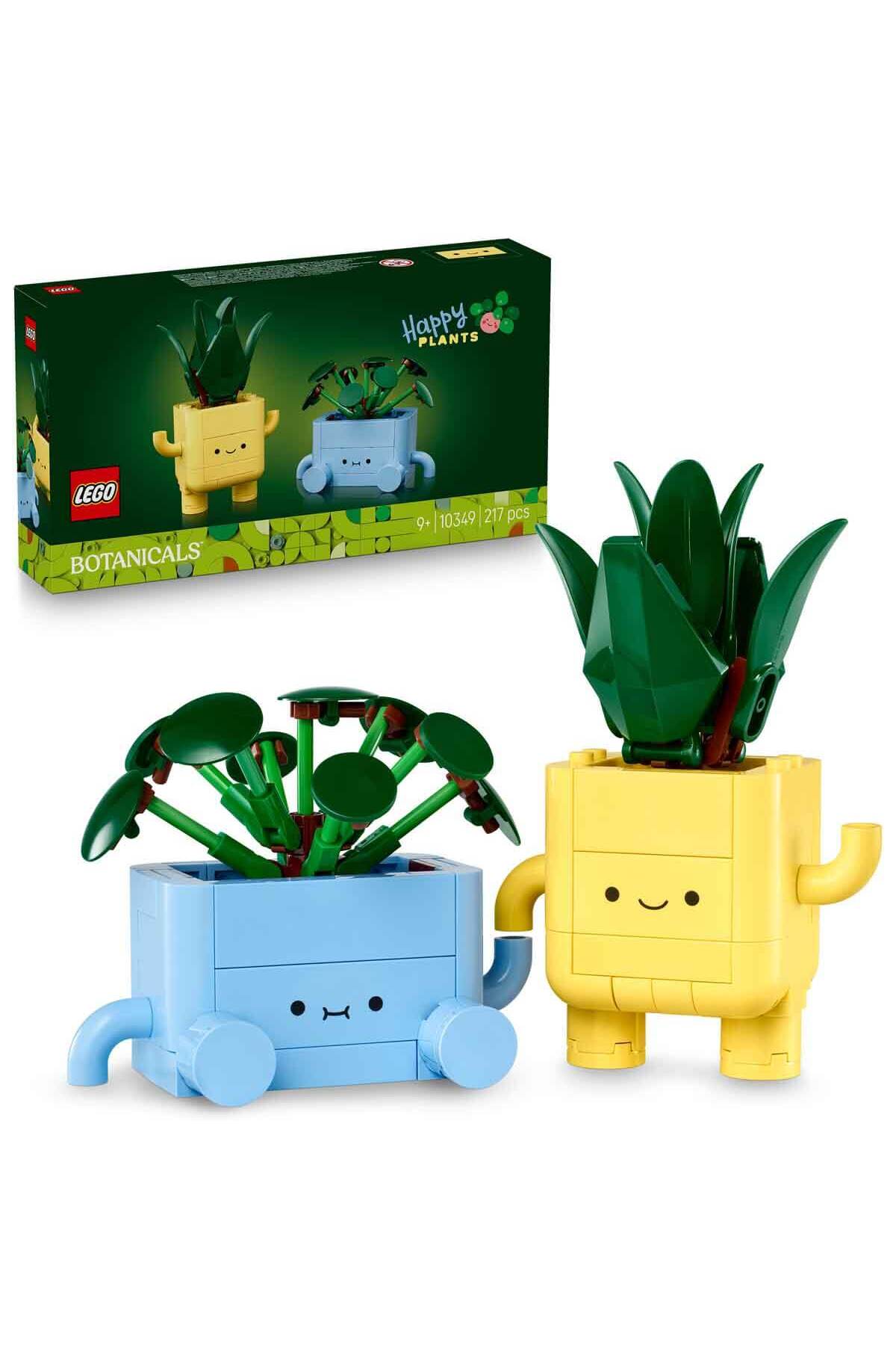 لگو و اسباب بازی های ساخت محور BOTANICALS HAPPY PLANTS 10349 ست گل تزئینی برای کودکان 9 سال به بالا اورجینال LEGO