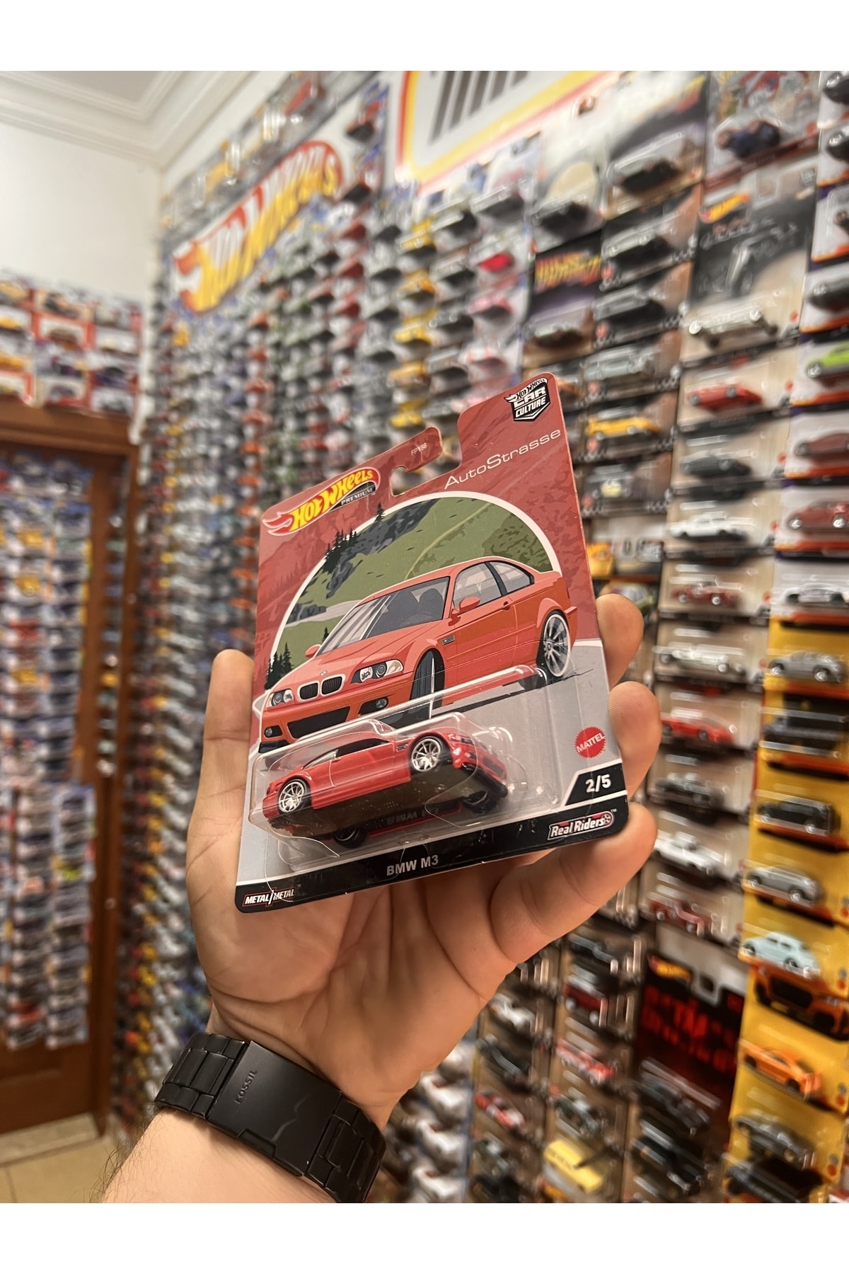 ماشین اسباب بازی BMW M3 قرمز هات ویلز اورجینال HOT WHEELS