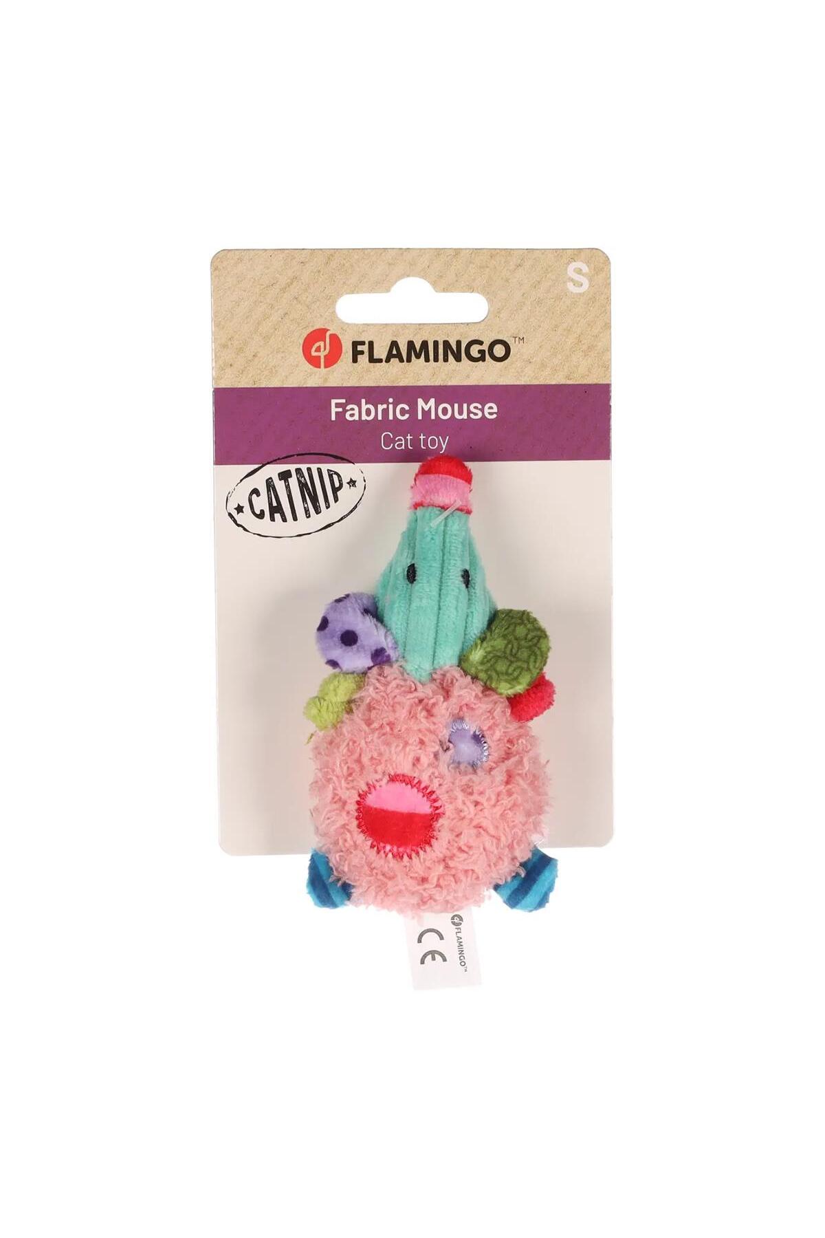 اسباب‌بازی گربه موش‌شکل پولیشی Cat Gragga، کت‌نیپ‌دار و صورتی فلامینگو Flamingo