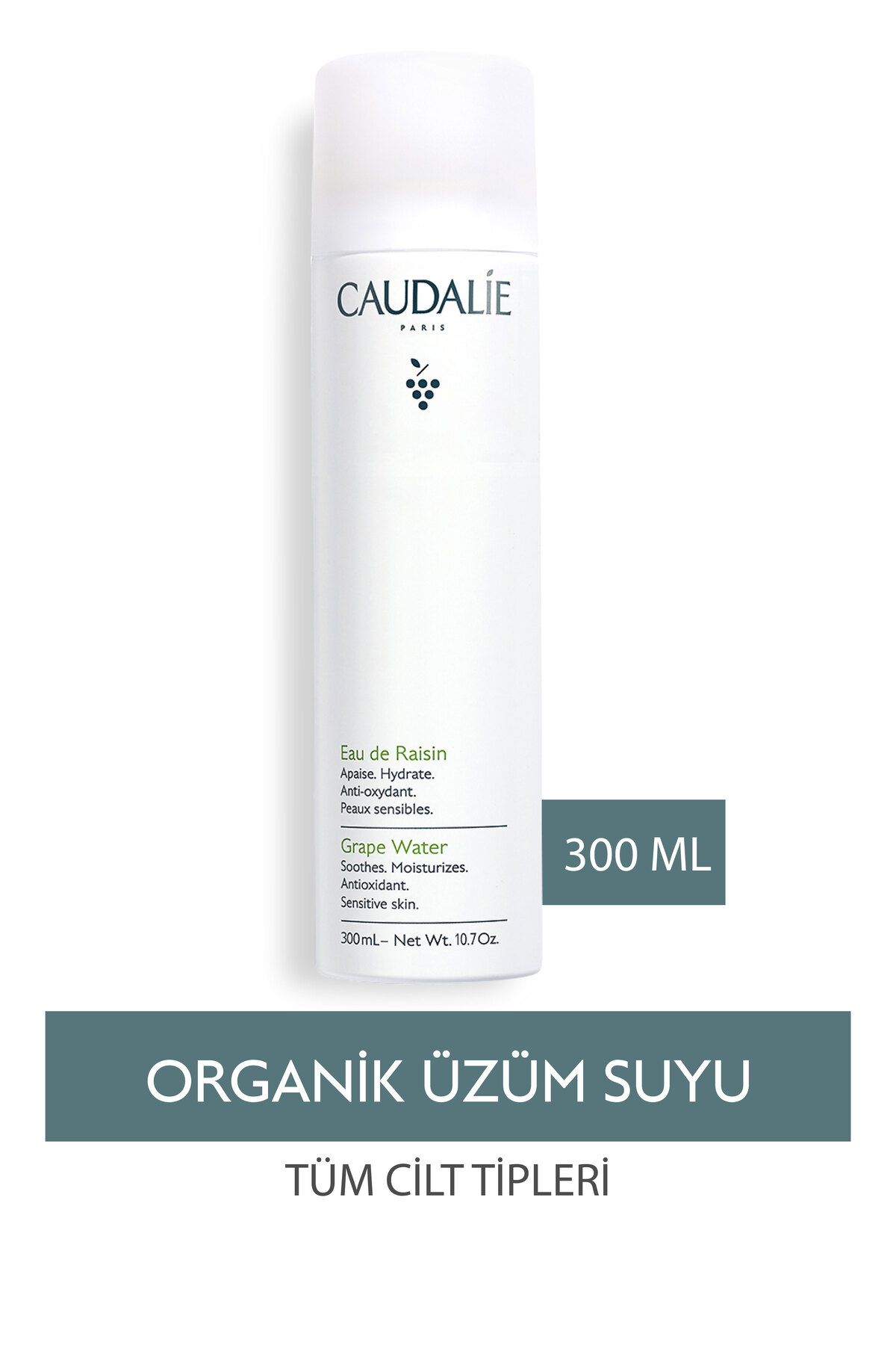 تونر ارگانیک آب انگور 300 میلی‌لیتری کدلی Caudalie