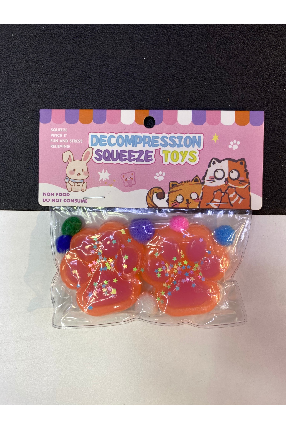اسباب بازی های فیگور دیگر ست 2 تایی CAT PAW SQUISHY موج BuSefa Accessory