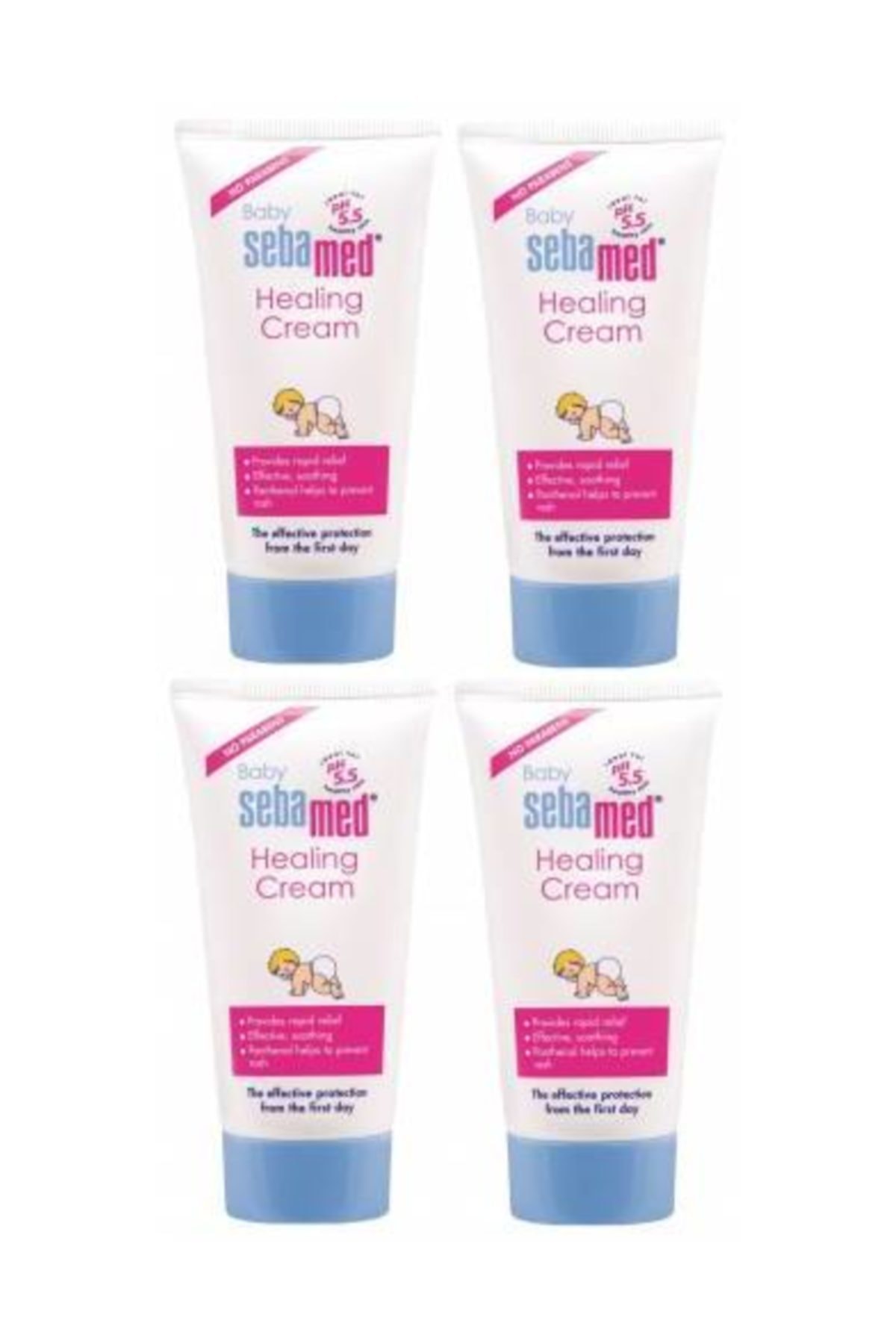 کرم و روغن بچه بثورات کودک 100 میل 4 قطعه Sebamed