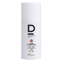 کرم پودر مایع بی برایت درمواسکین Dermoskin Be Bright با SPF50+ و پوشانندگی بالا رنگ روشن ۳۳ میلی‌لیتر