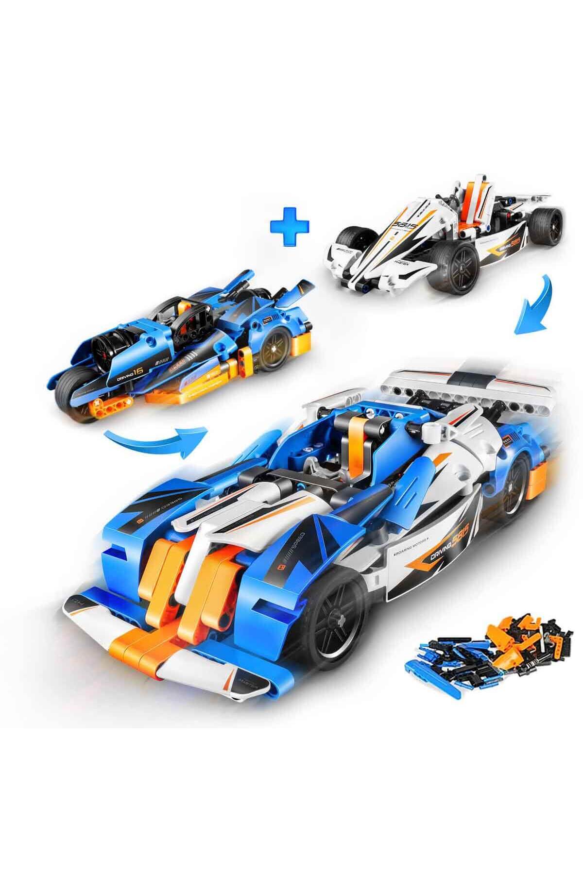 لگو و اسباب بازی های ساخت محور IM. MASTER PULL AND DROP MOTORCYCLE BLUE 202 PIECES از ترکیه im Master