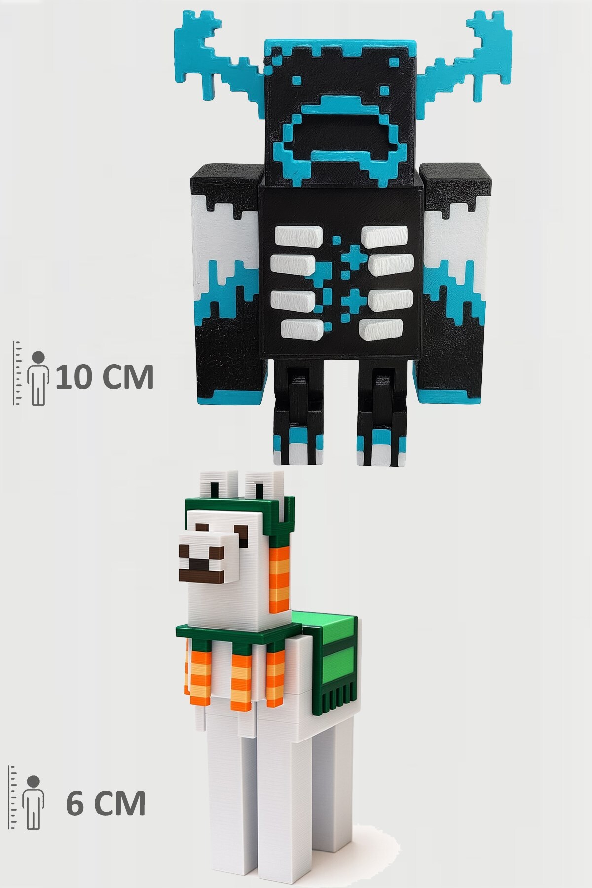 اسباب بازی های فیگور دیگر MINECRAFT WARDEN و LLAMA SET MOVABLE JOINTED FIGUR FigürDizayn