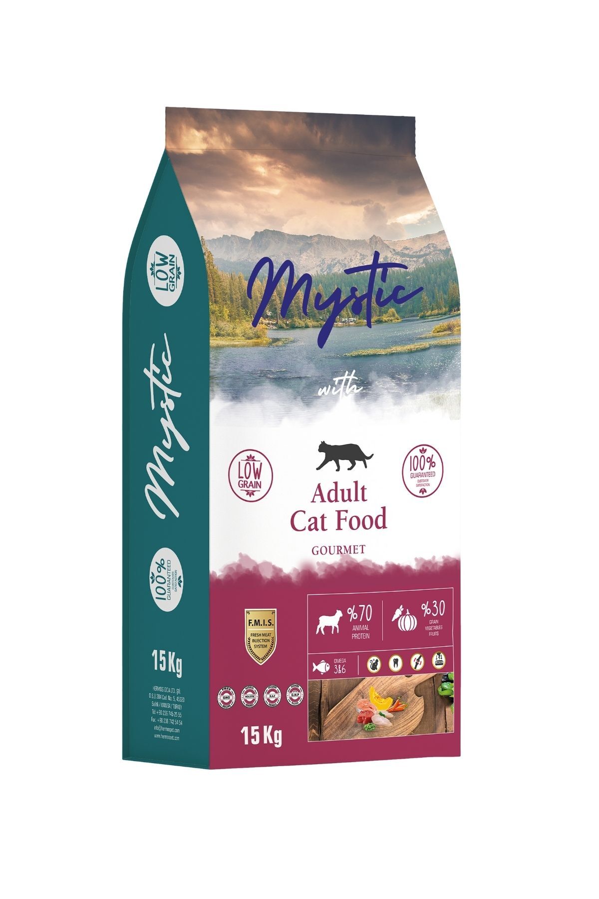 غذای خشک گربه بالغ گورمه میستیک Mystic، ۱۵ کیلوگرم