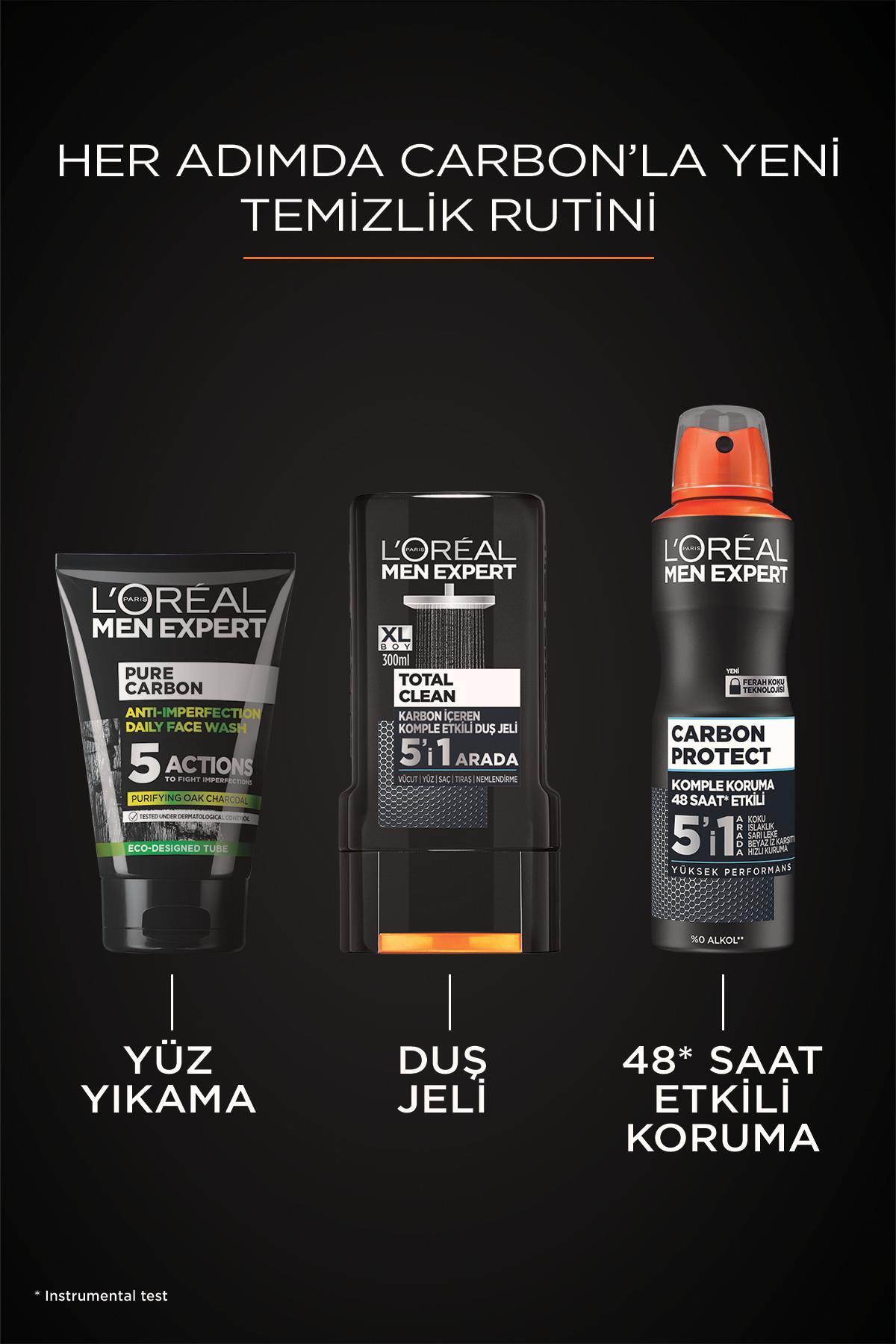 L'Oreal Paris Men Expert ضد تعریق مردانه کربن پروتکت 5 در 1 رول آن 50 میلی لیتر