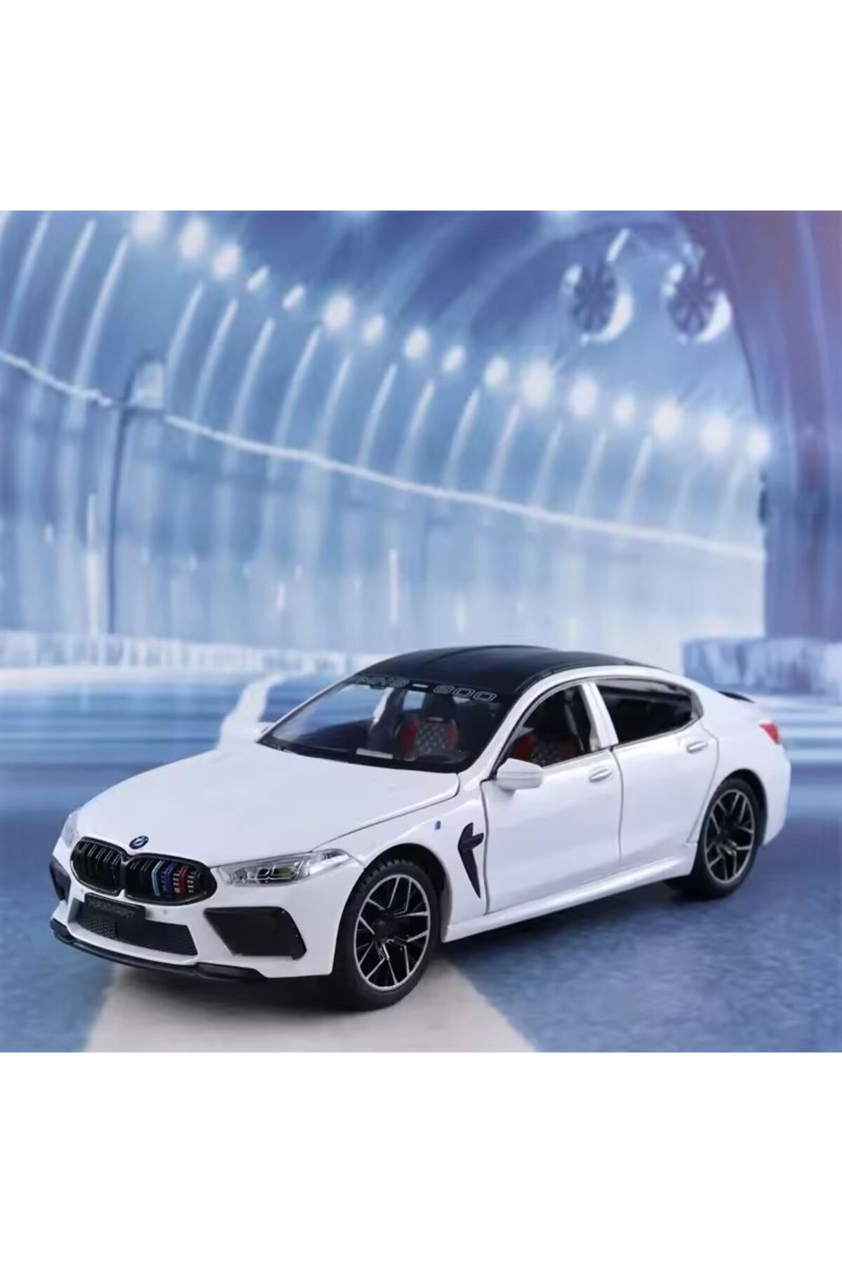 مدل خودرو BMW M8 DIECAST METAL 1.24 SCALE CAR DOOR TRUNK HOOD OPENS سفید CARS ورزشی اورجینال scntoys