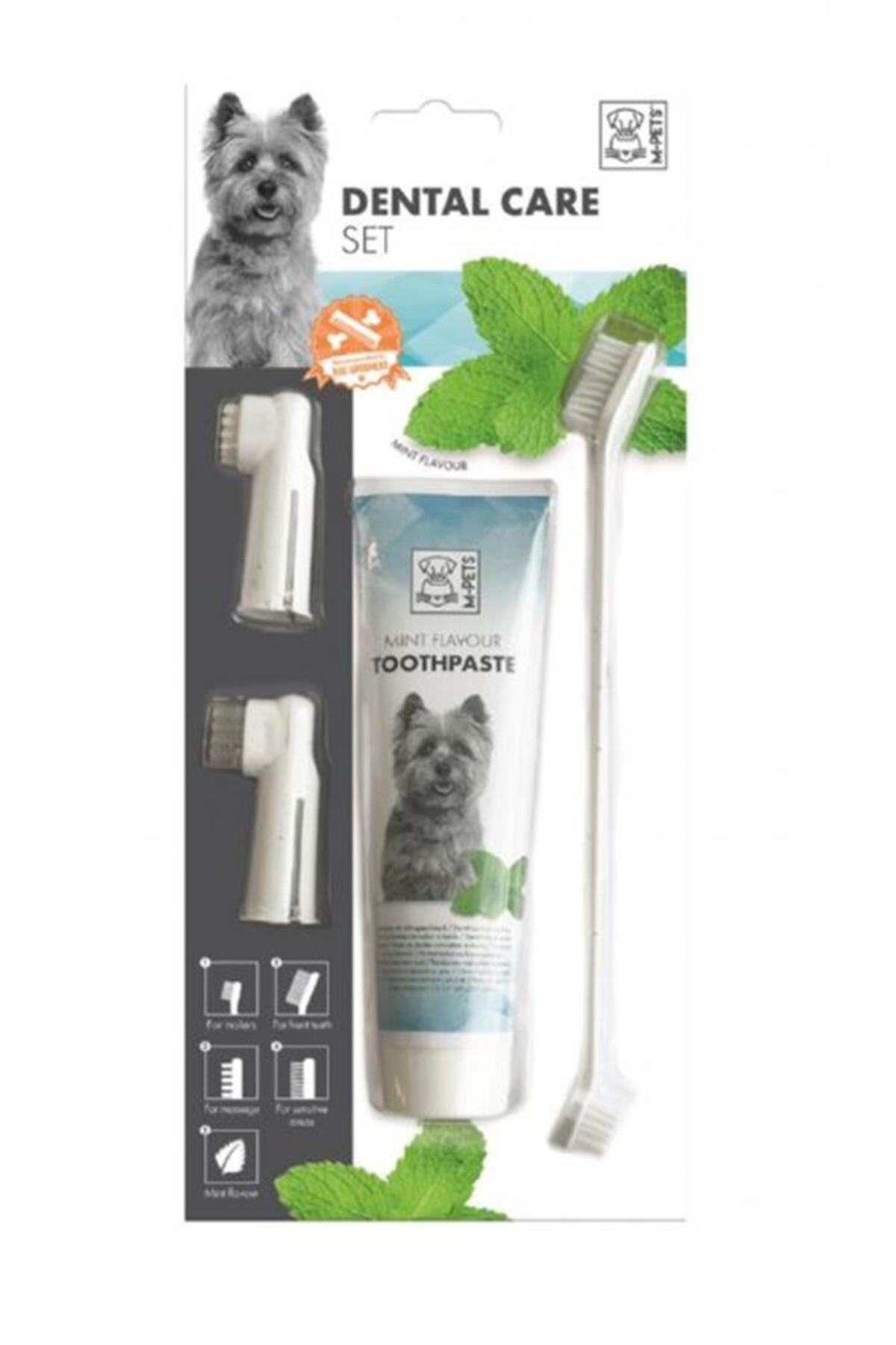 ست خمیر دندان و مسواک سگ ام‌پتس M-PETS