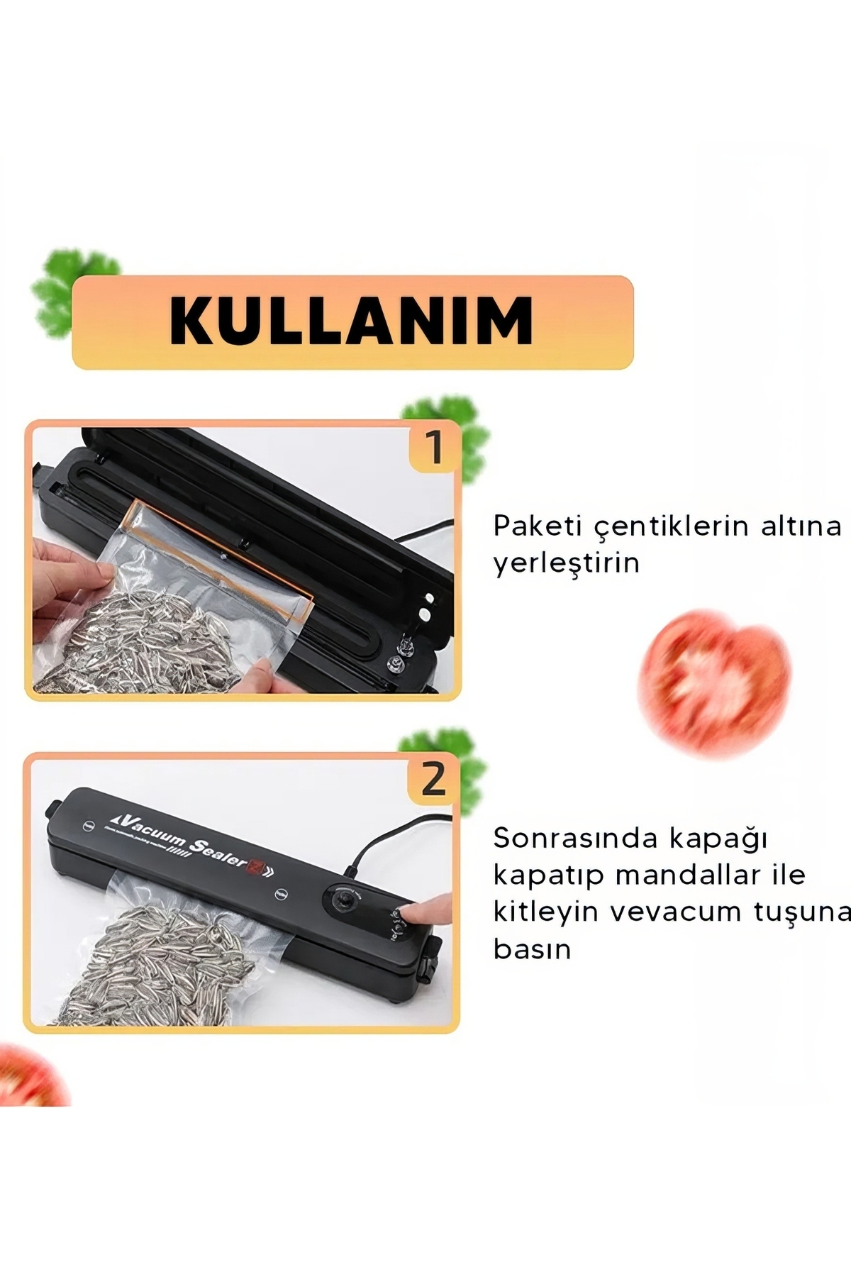 دستگاه وکیوم آب بندی غذا خانه و رستوران حفظ تازگی هدیه 10 کیسه اورجینال Vacuum Sealer