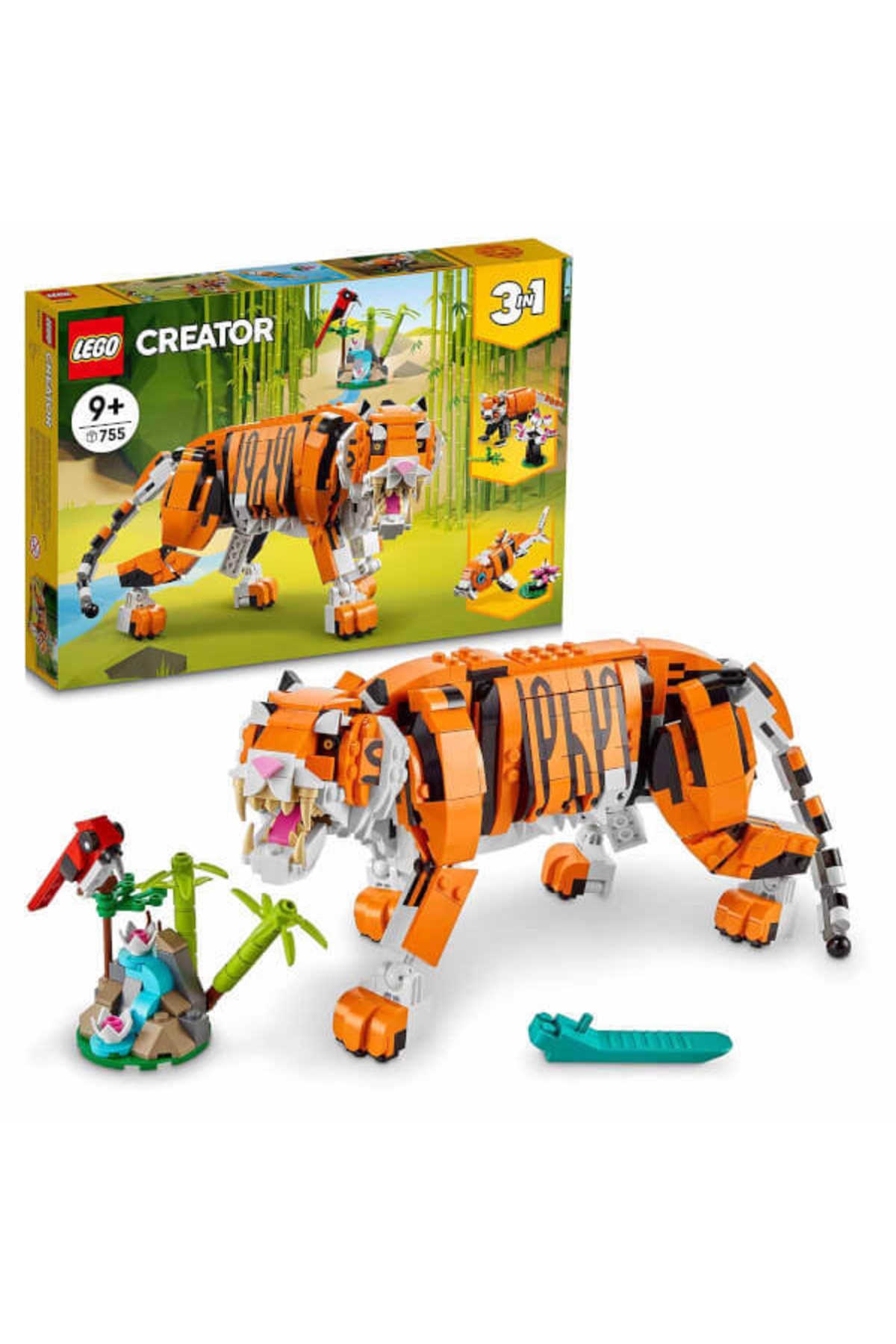 لگو و اسباب بازی های ساخت محور CREATOR 3 IN 1 MAGNIFICENT TIGER 31129 اورجینال LEGO
