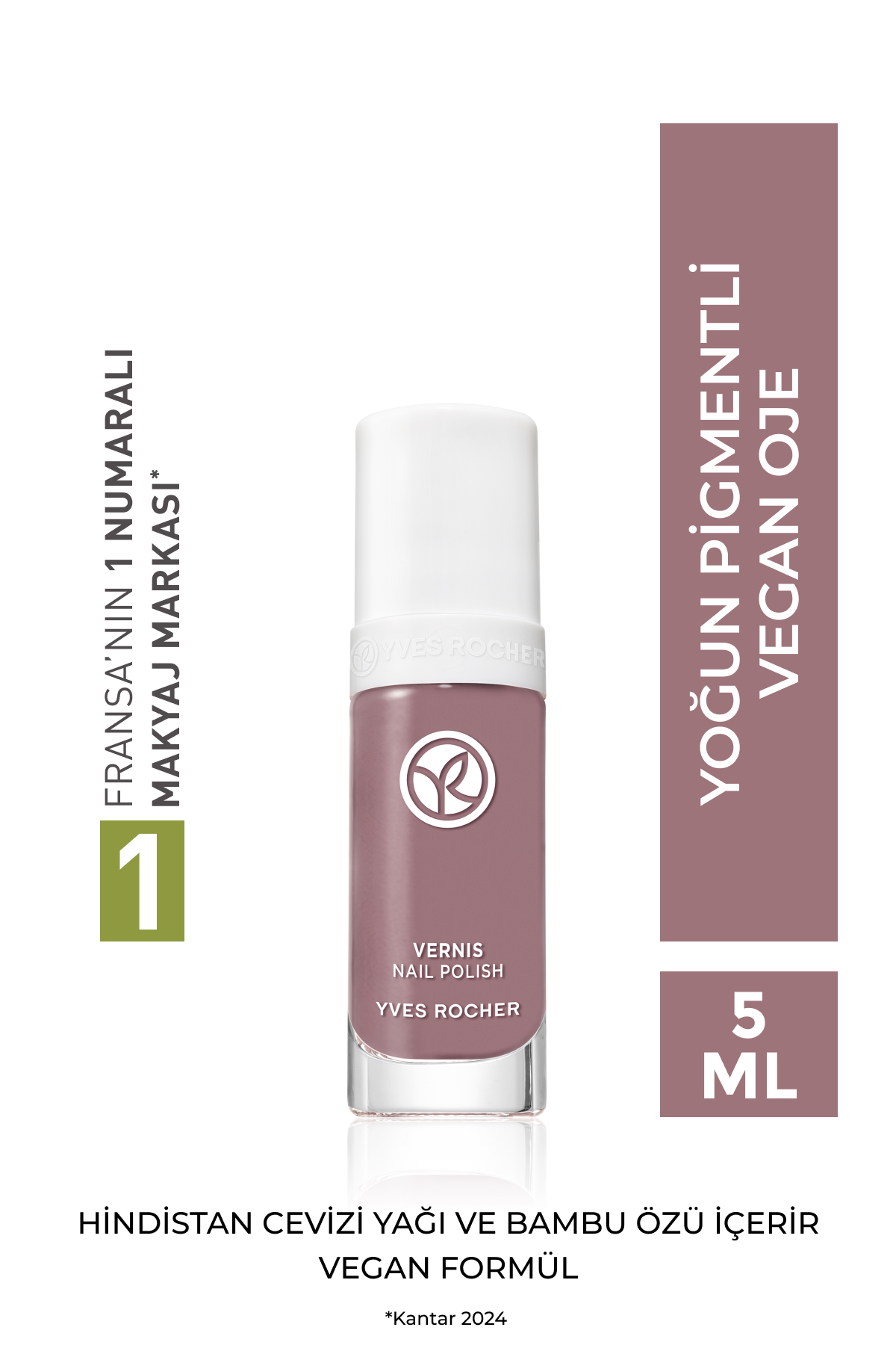 Yves Rocher رنگ ناخن سبز رفتاری با گیاهان 09 هرسینت