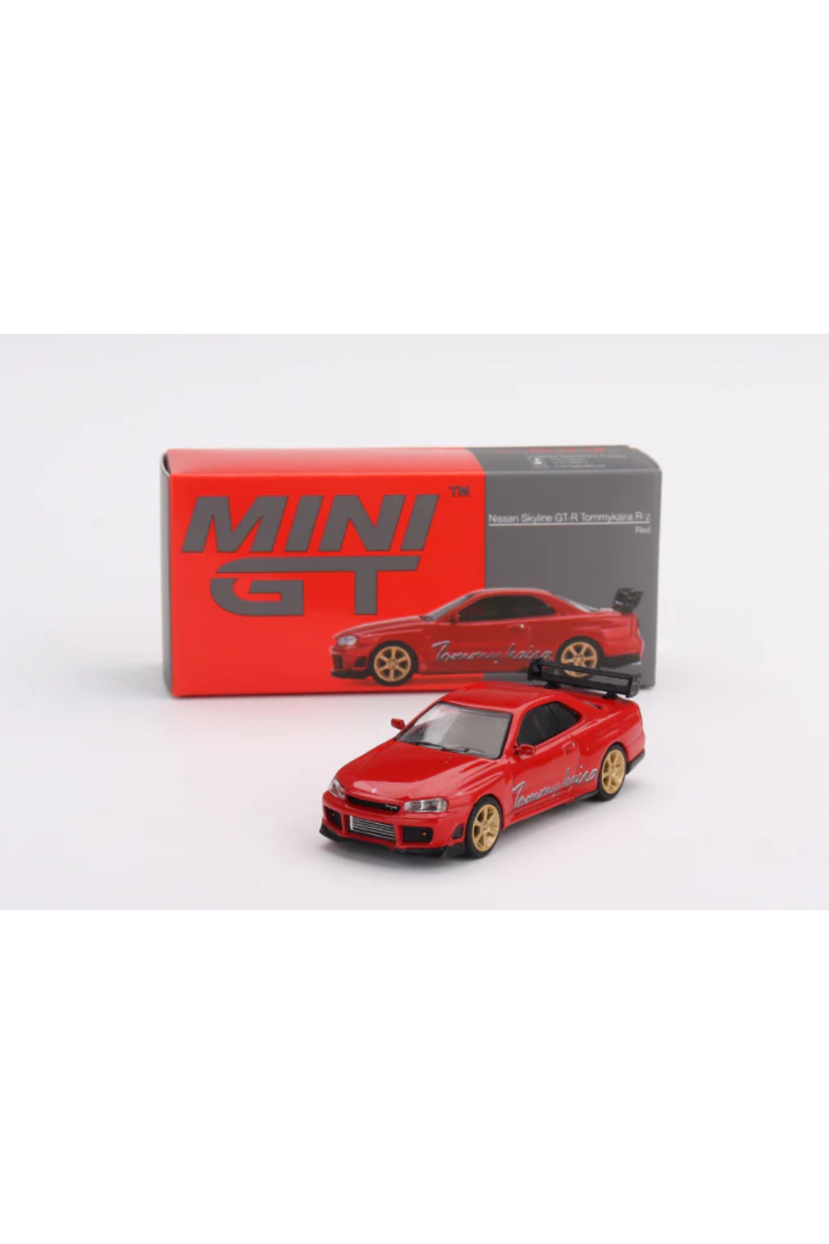 مدل خودرو نیسان اسکای لاین GT R R34 TOMMYKAIRA Z RED RHD اورجینال mini gt