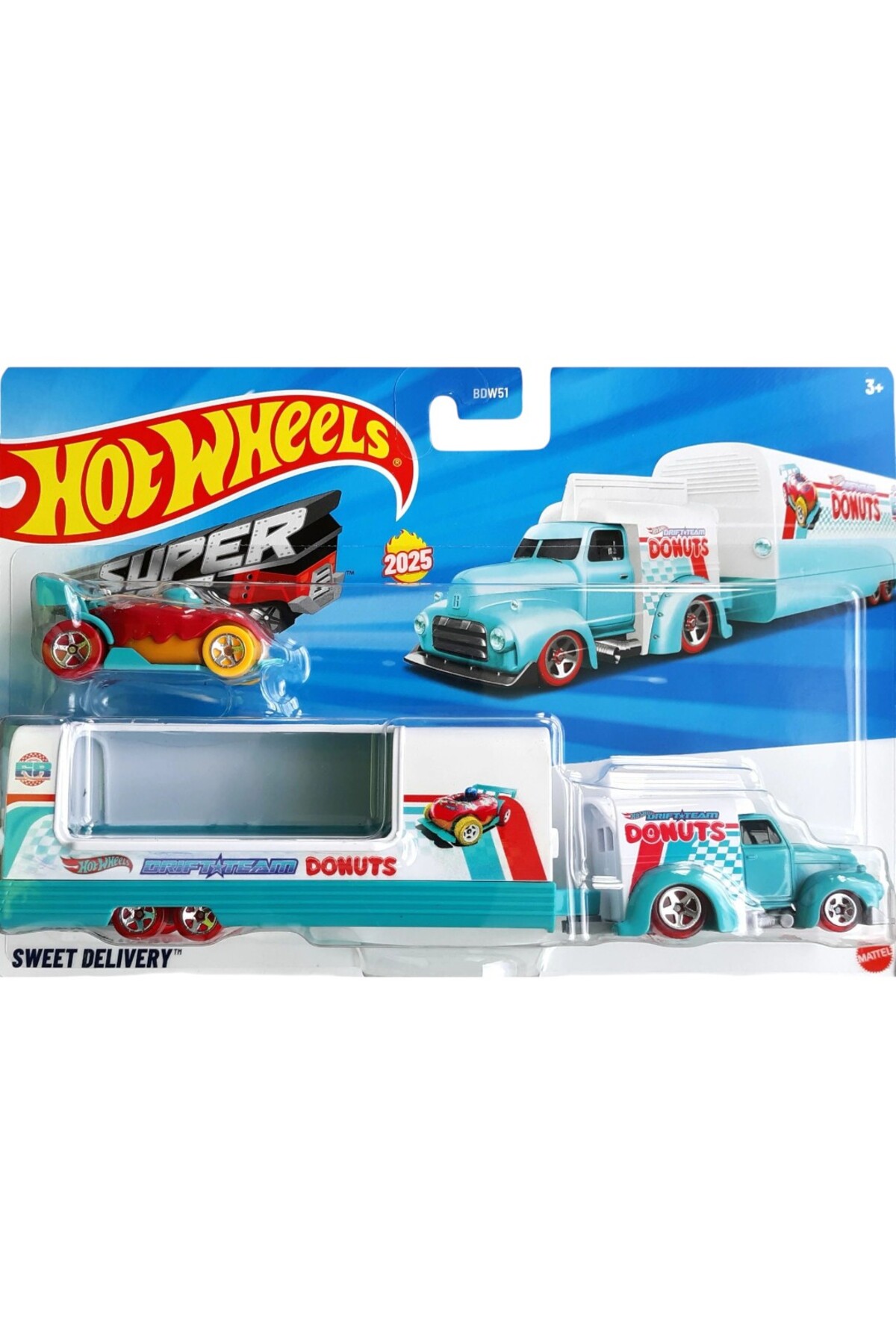 ماشین اسباب بازی SUPER RIGS SWEET DELIVERY اورجینال HOT WHEELS